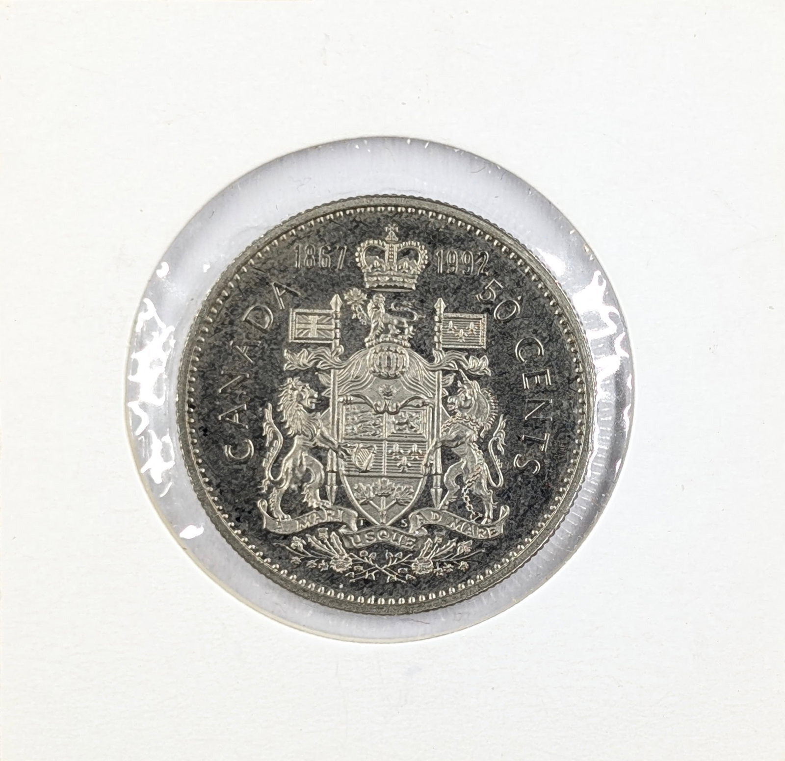 1992 Canadian 50 Cents - 125th Anniversary of Canadian Confederation: Coin