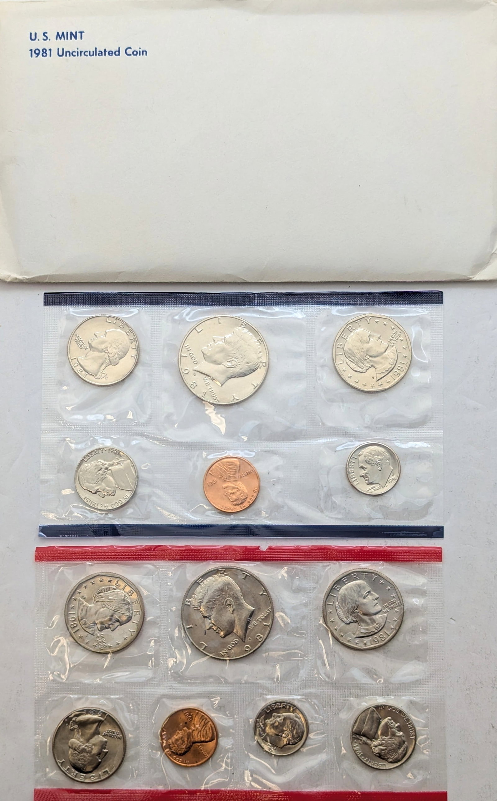 1981 US Mint Uncirculated Coin Set: Coin