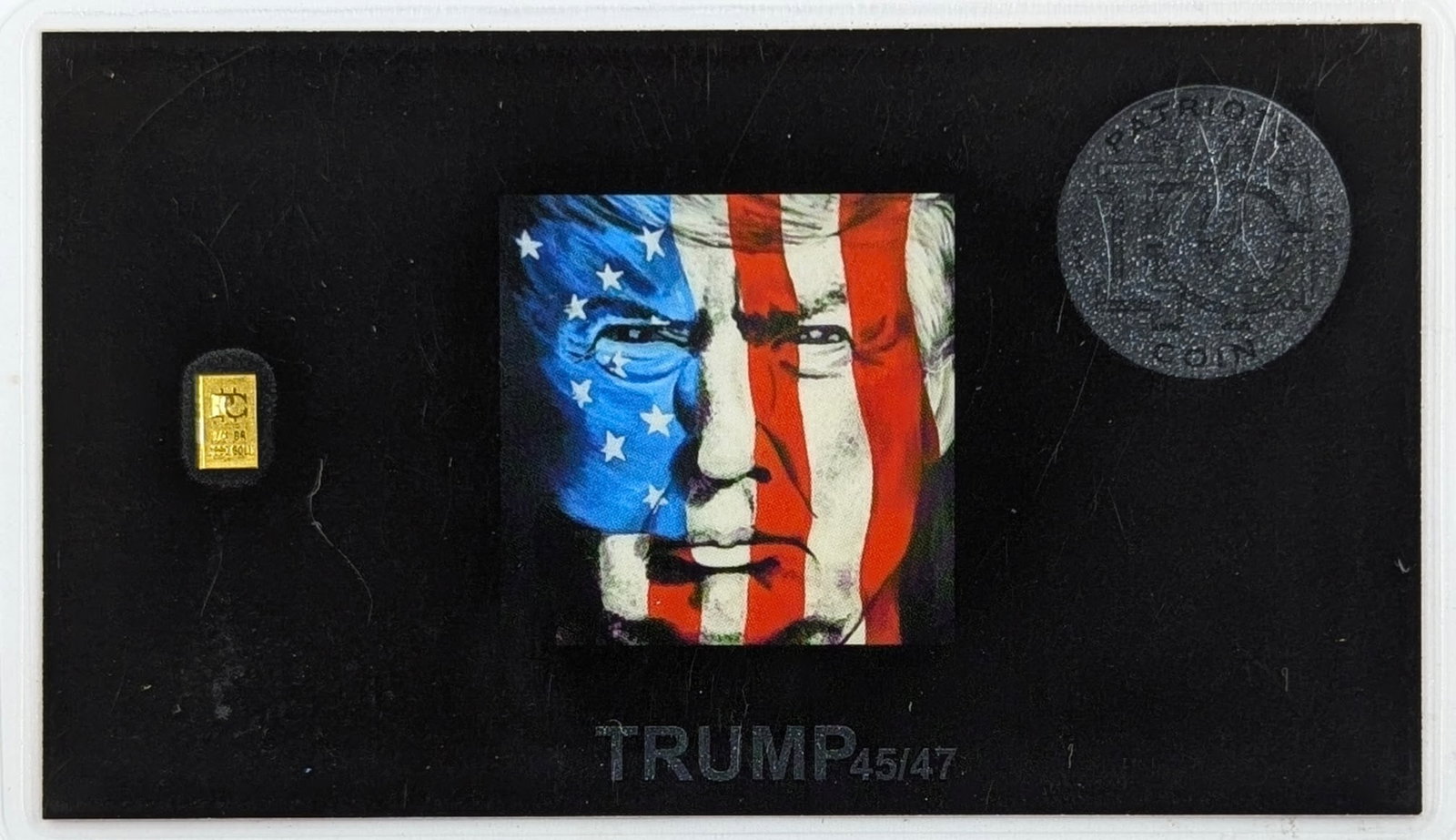 1/4 grain .999 Fine Gold by Patriots Coin - Trump: Gold grain