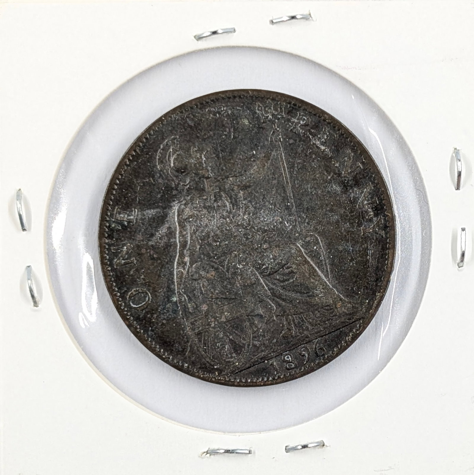 1896 Great Britain 1 Penny: Coin