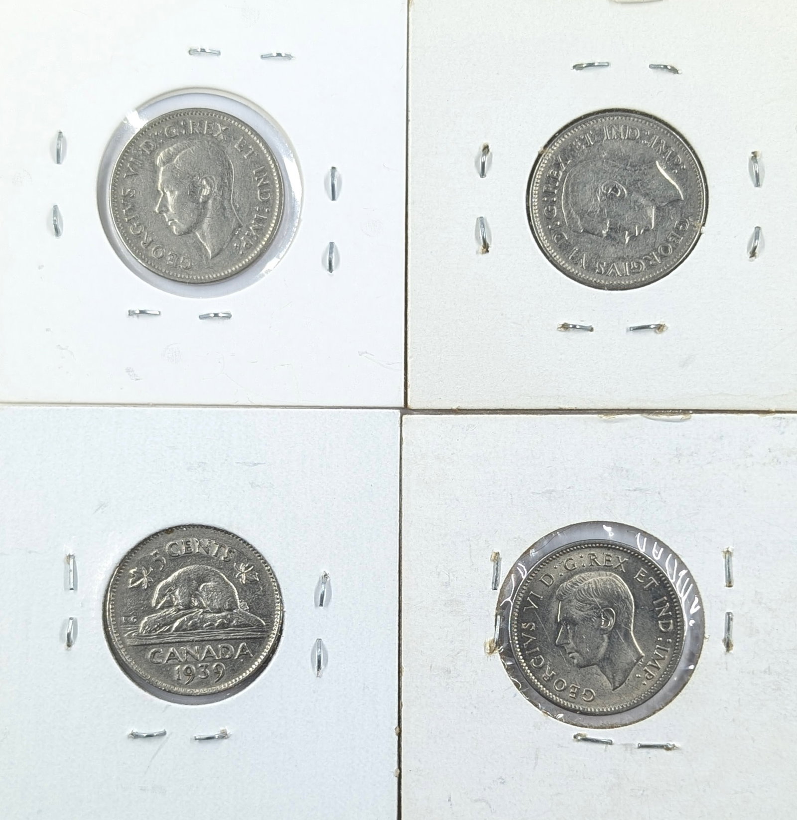 Lot of 3 Canadian Nickels - 1937-1941 - Uncirculated - 2