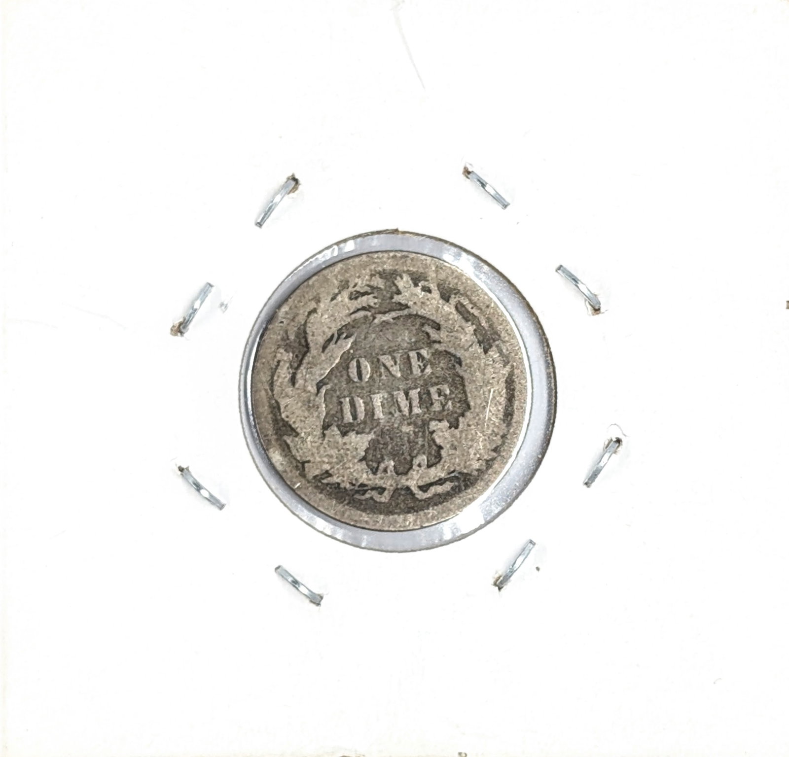 1890 Silver Seated Liberty Dime - 2