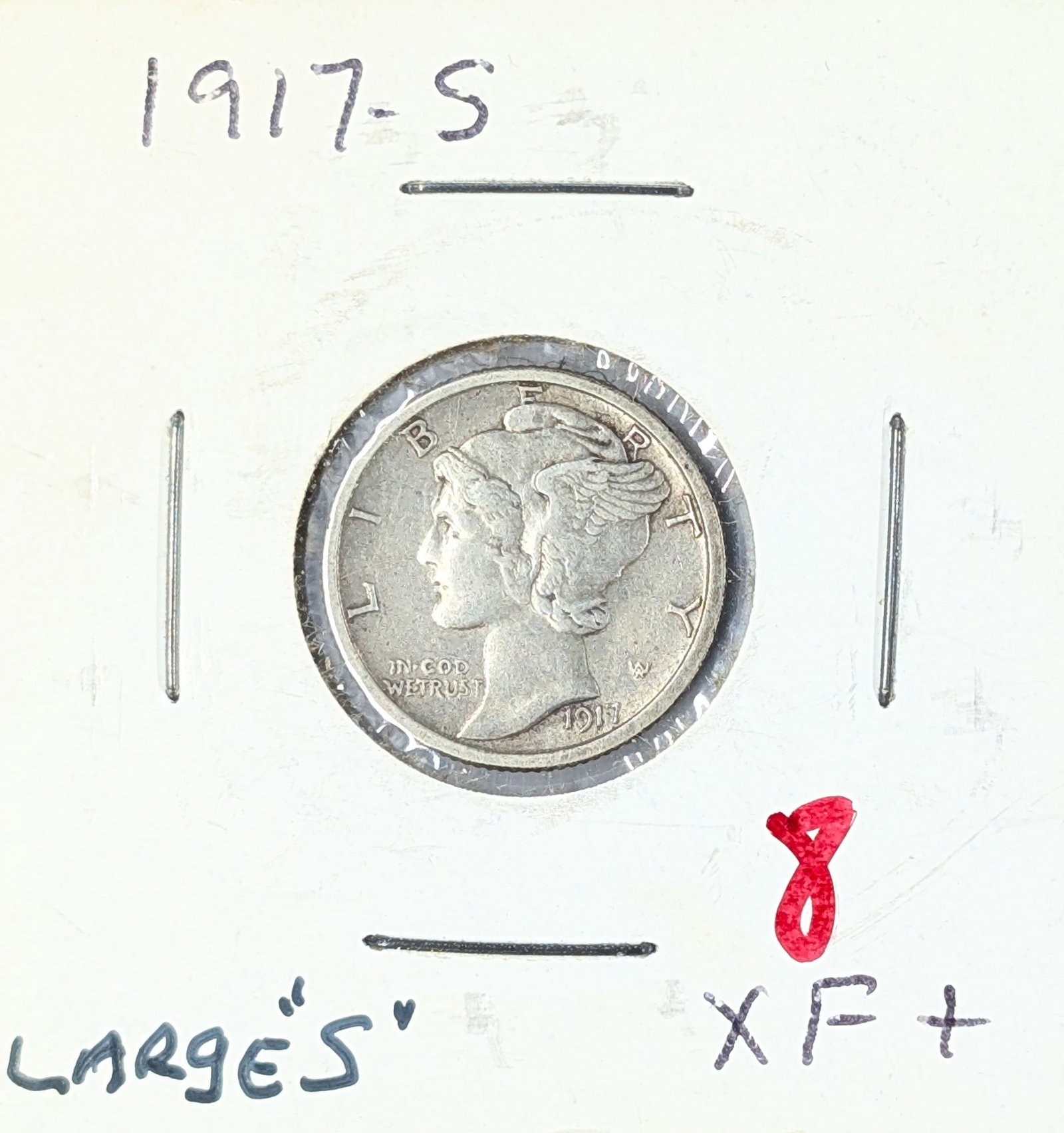 FEATURE 1917-S Silver Mercury Dime: FEATURE