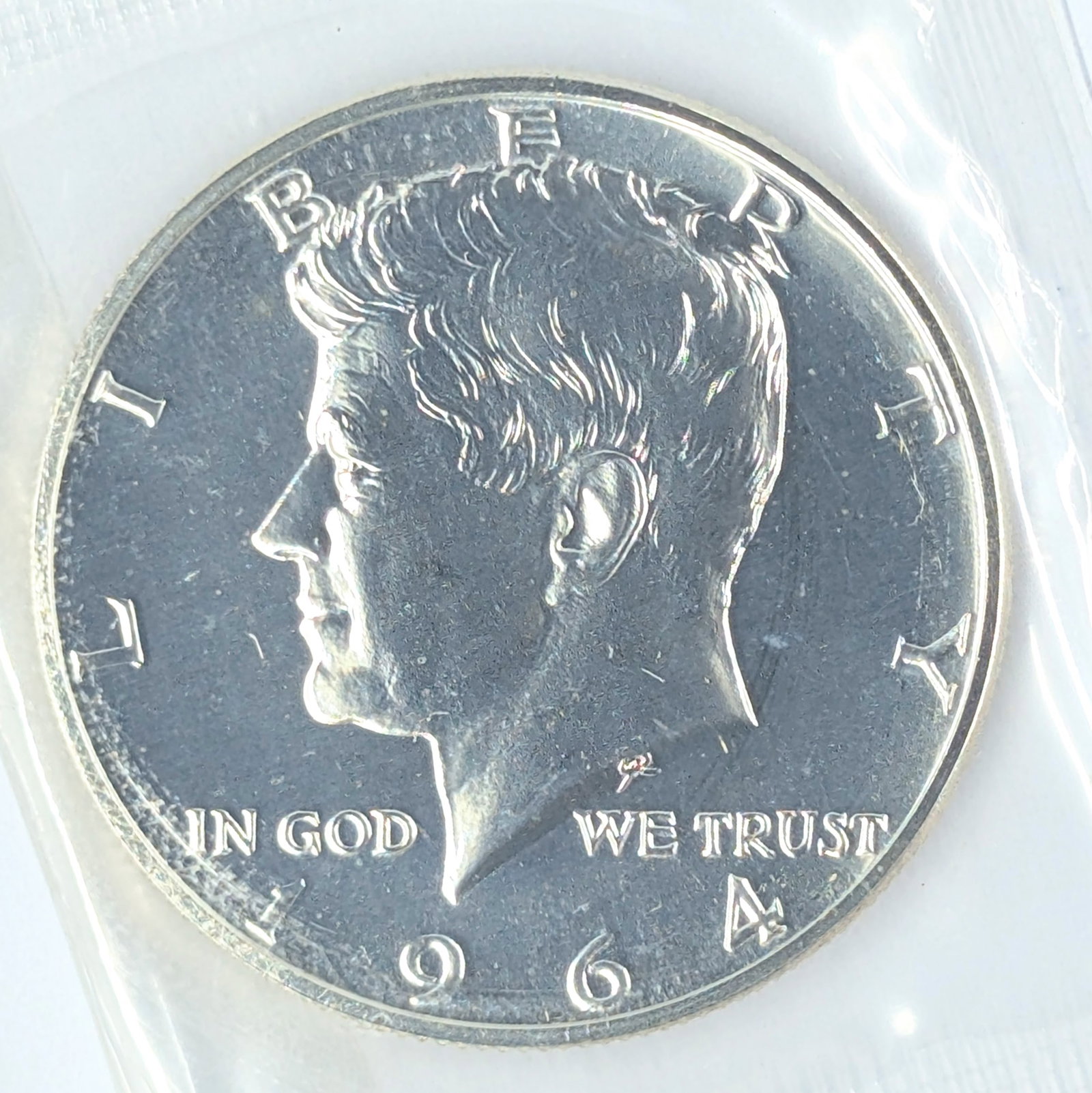 1964 Silver John F Kennedy Half Dollar - Uncirculated: Silver