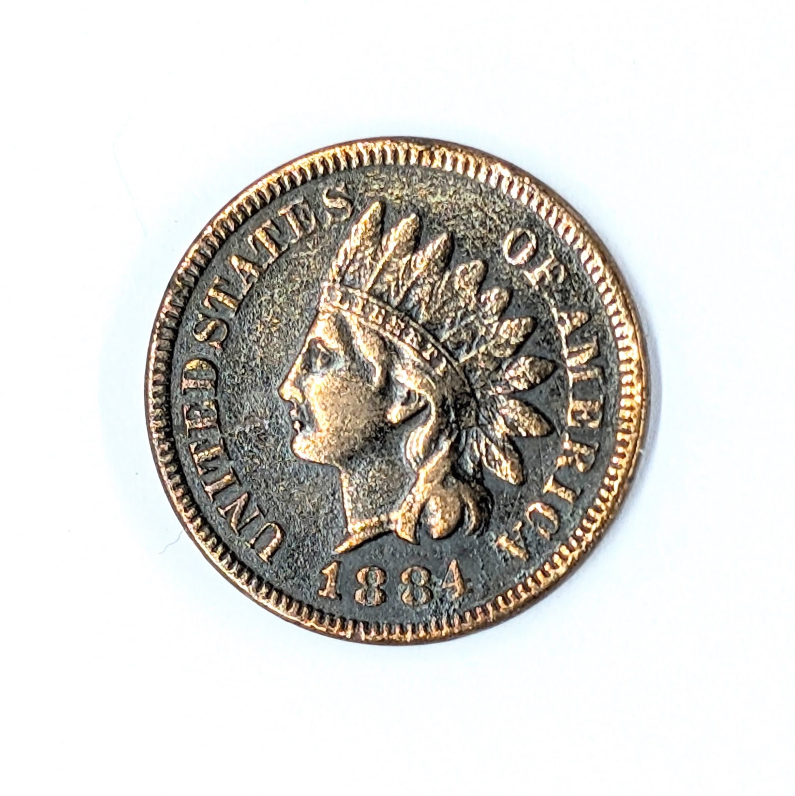 1884 Indian Head Cent - Full 'Liberty' (1 of 2)