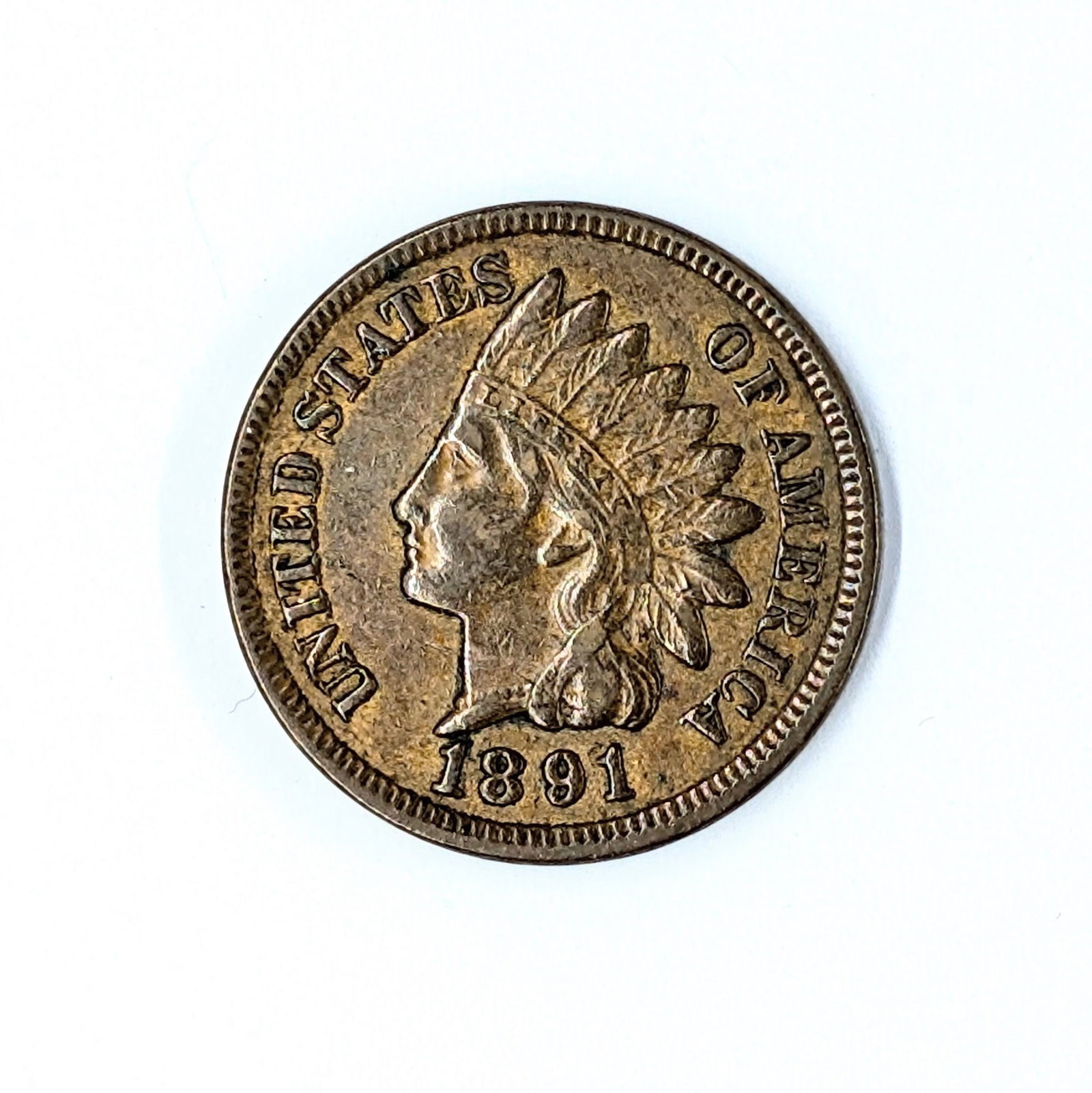 1891 Indian Head Cent - Full 'Liberty' (1 of 2)