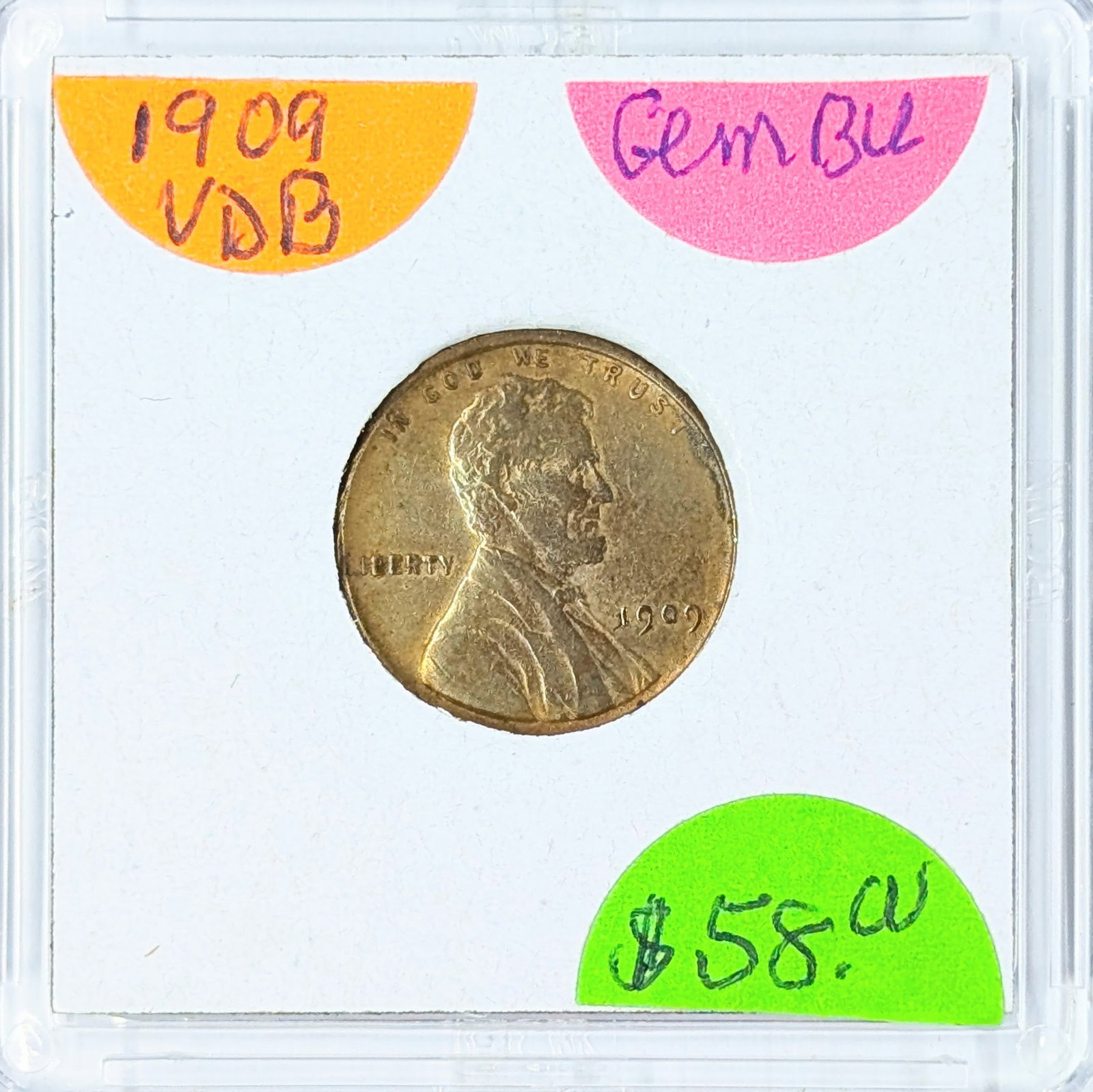 1909 VDB Cent - Semi-key Date: Coin
