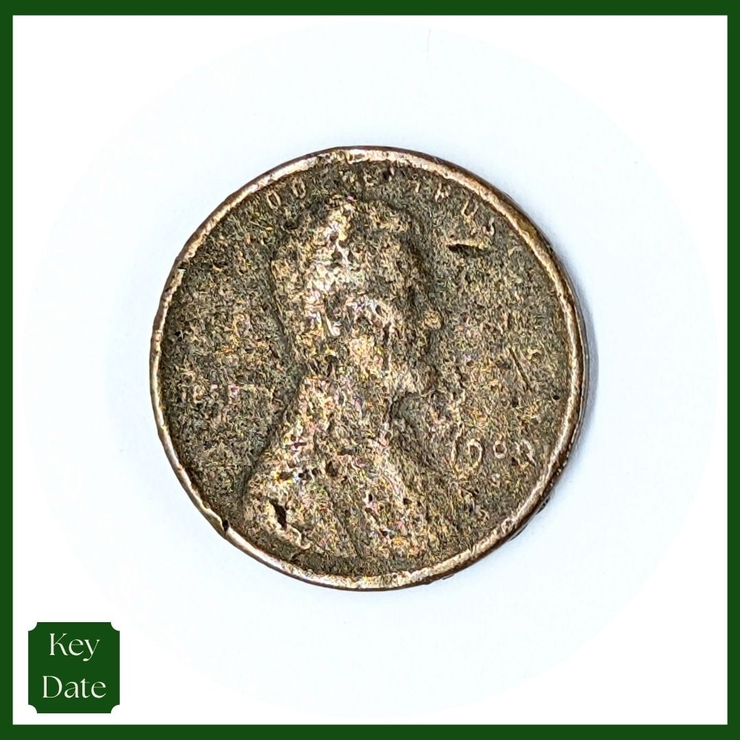 1909-S Wheat Cent - KEY Date: Coin