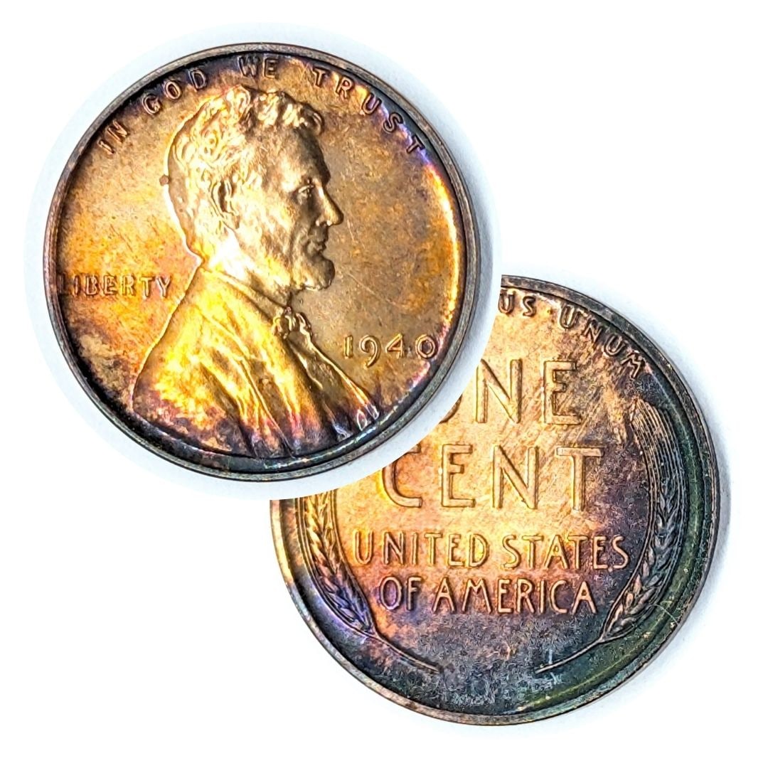 1940 Wheat Cent - Uncirculated, Beautifully Toned: Coin