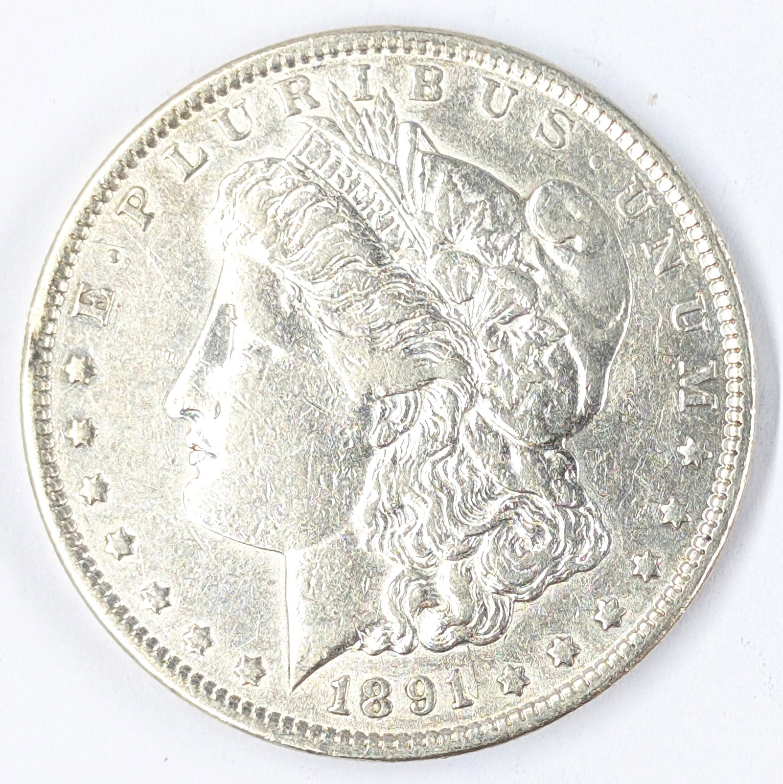 1891-S Morgan Silver Dollar - AU (1 of 2)