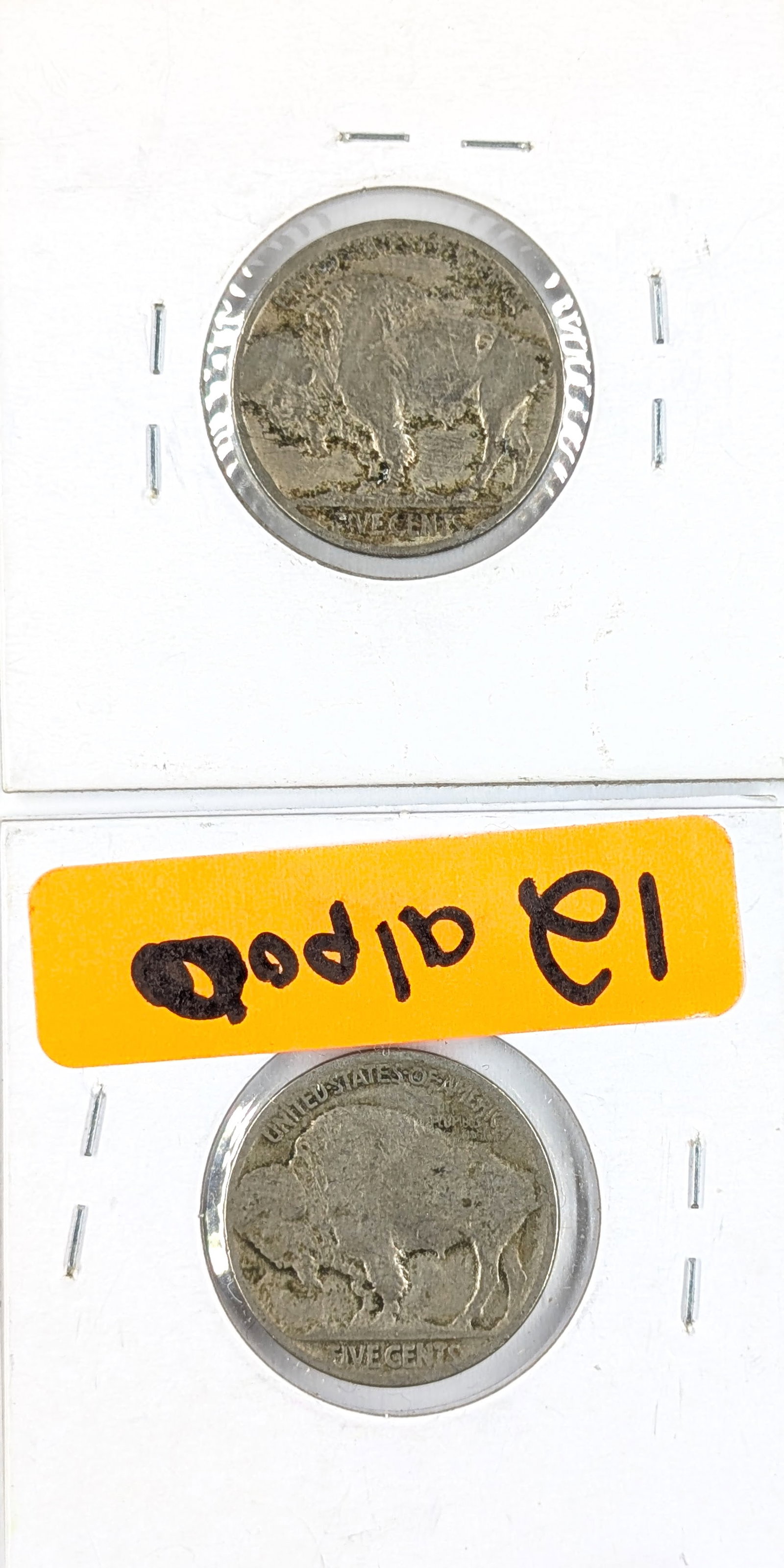 Lot of 2 Buffalo Head Nickels - Both 1925 - 2