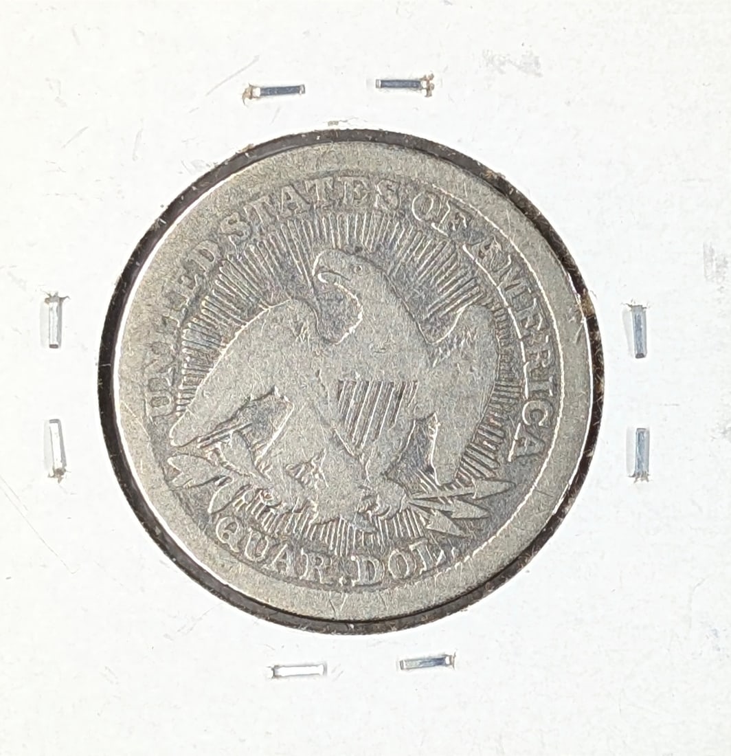 1853 Silver Liberty Seated Quarter w/ Arrows & Rays - 2