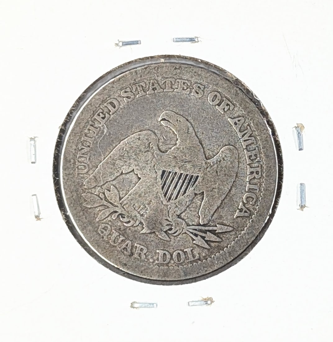 1854 Silver Liberty Seated Quarter w/ Arrows - 2