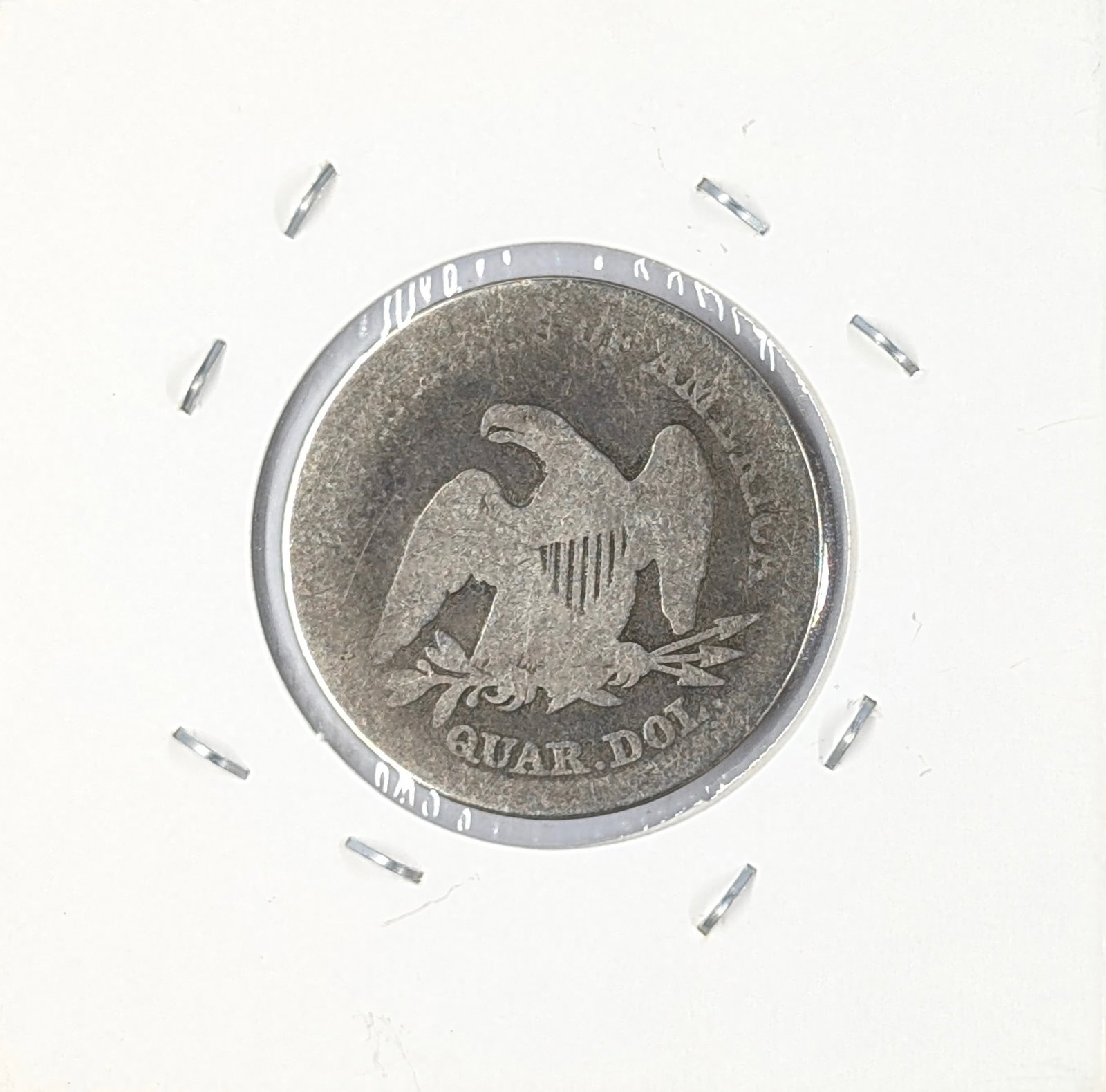1855 Silver Liberty Seated Quarter w/ Arrows - 2