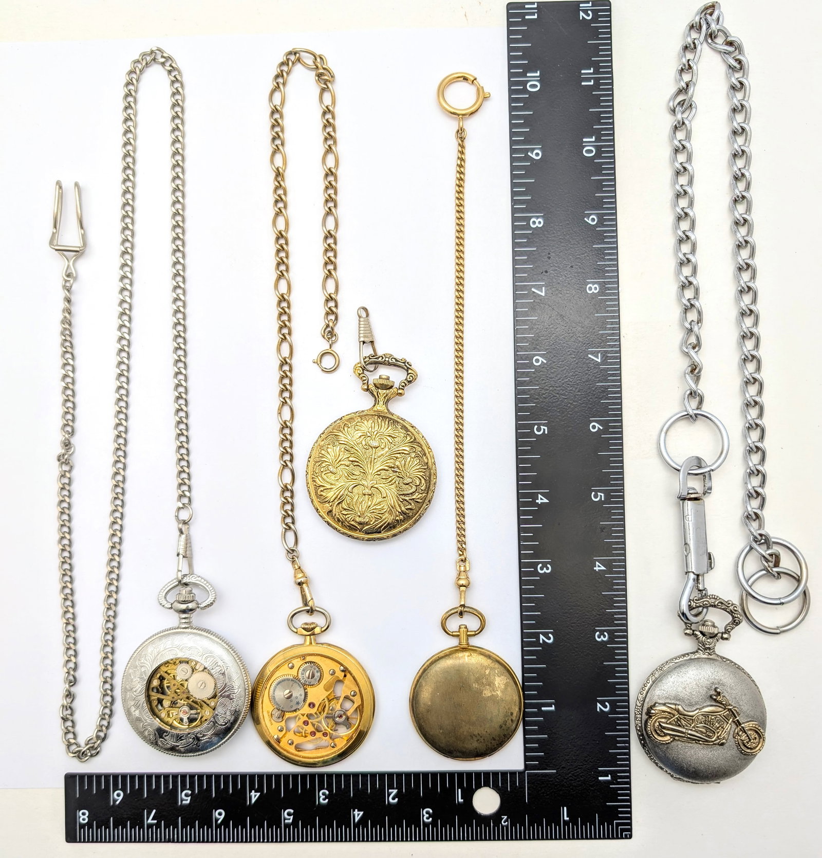 Lot of 5 Vintage Pocket Watches - Geneva, Majestron, etc. - 11