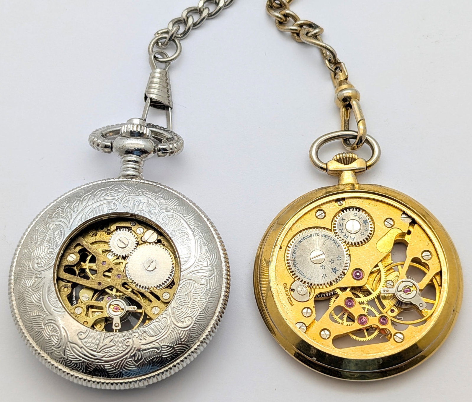 Lot of 5 Vintage Pocket Watches - Geneva, Majestron, etc. - 6