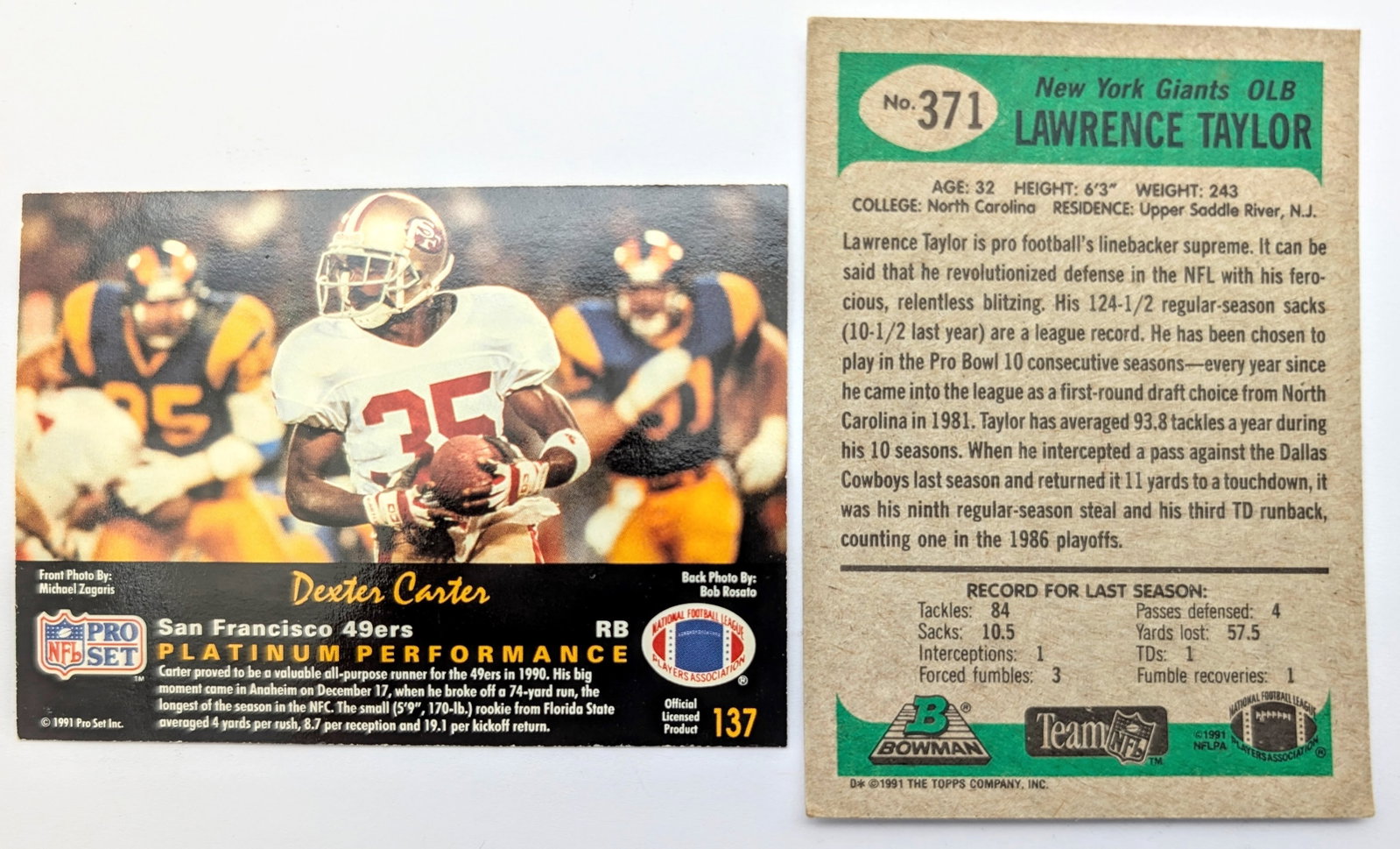 Lot of 7 Vintage Football Cards - Deion Sanders, Troy Aikman, Warren Moon, etc. - 4