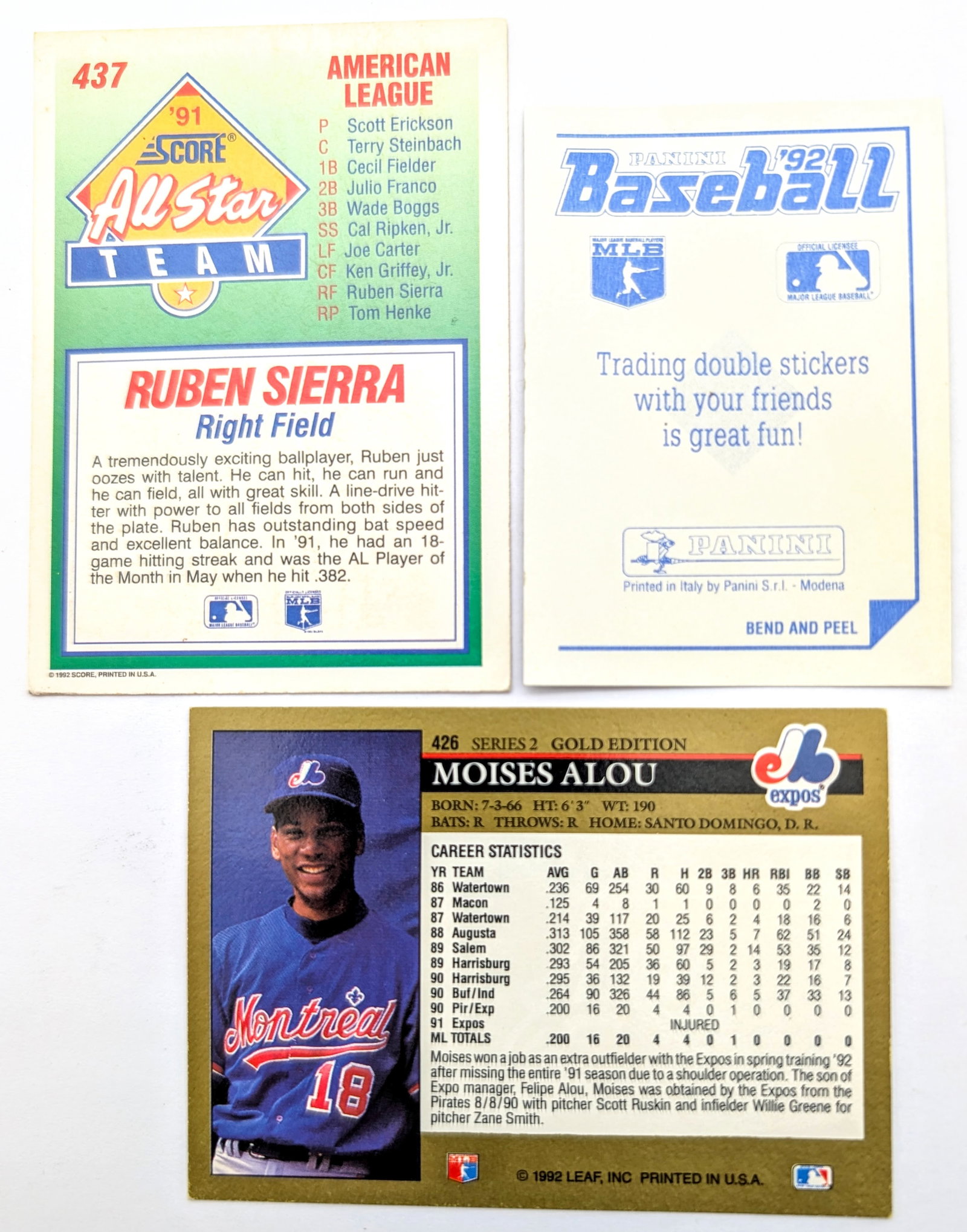Lot of 9 Vintage Baseball Cards - Cal Ripken, Wade Boggs, Jose Canseco, etc. - 6