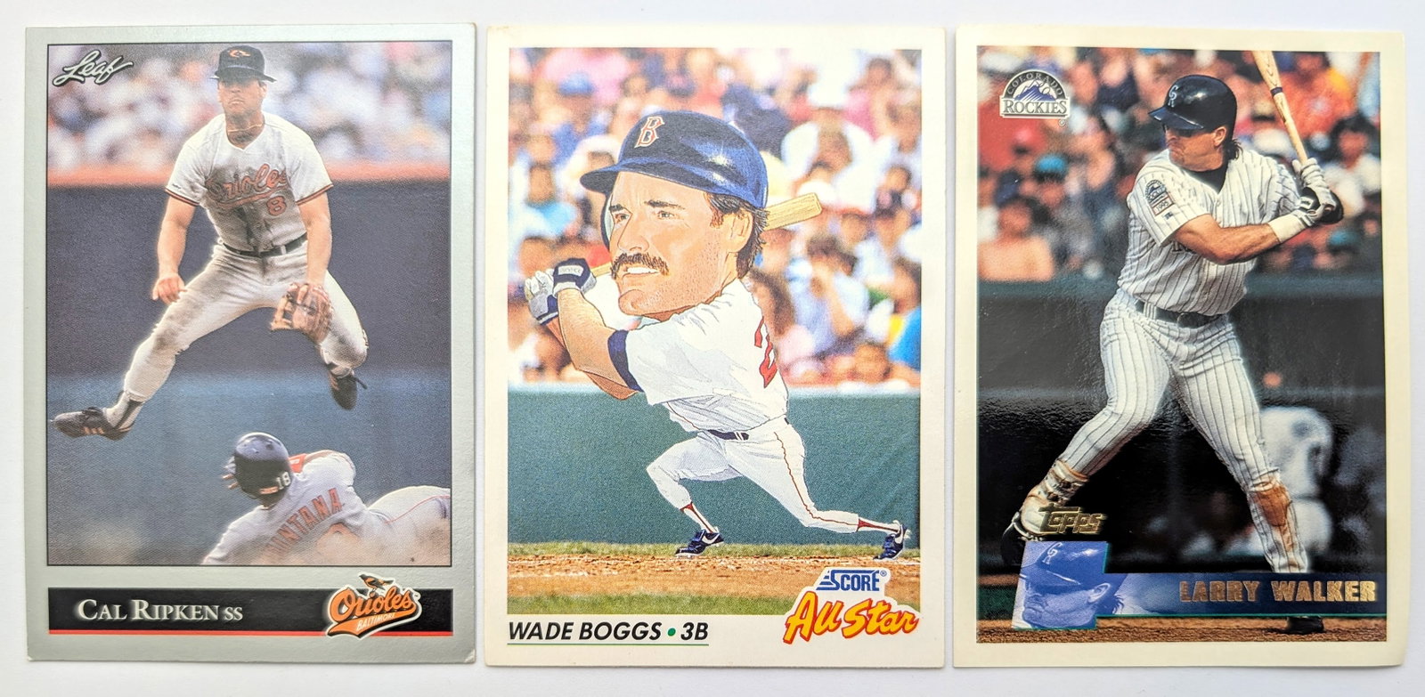 Lot of 9 Vintage Baseball Cards - Cal Ripken, Wade Boggs, Jose Canseco, etc. - 7