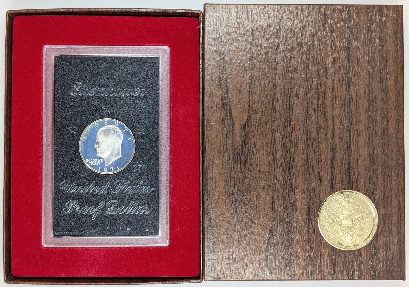 1971-S Eisenhower " Ike" Proof Silver Dollar - Toned: Silver