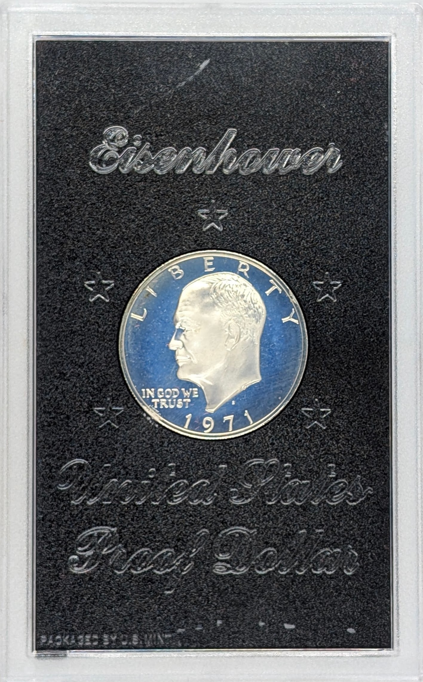 1971-S Eisenhower " Ike" Proof Silver Dollar - Toned - 2