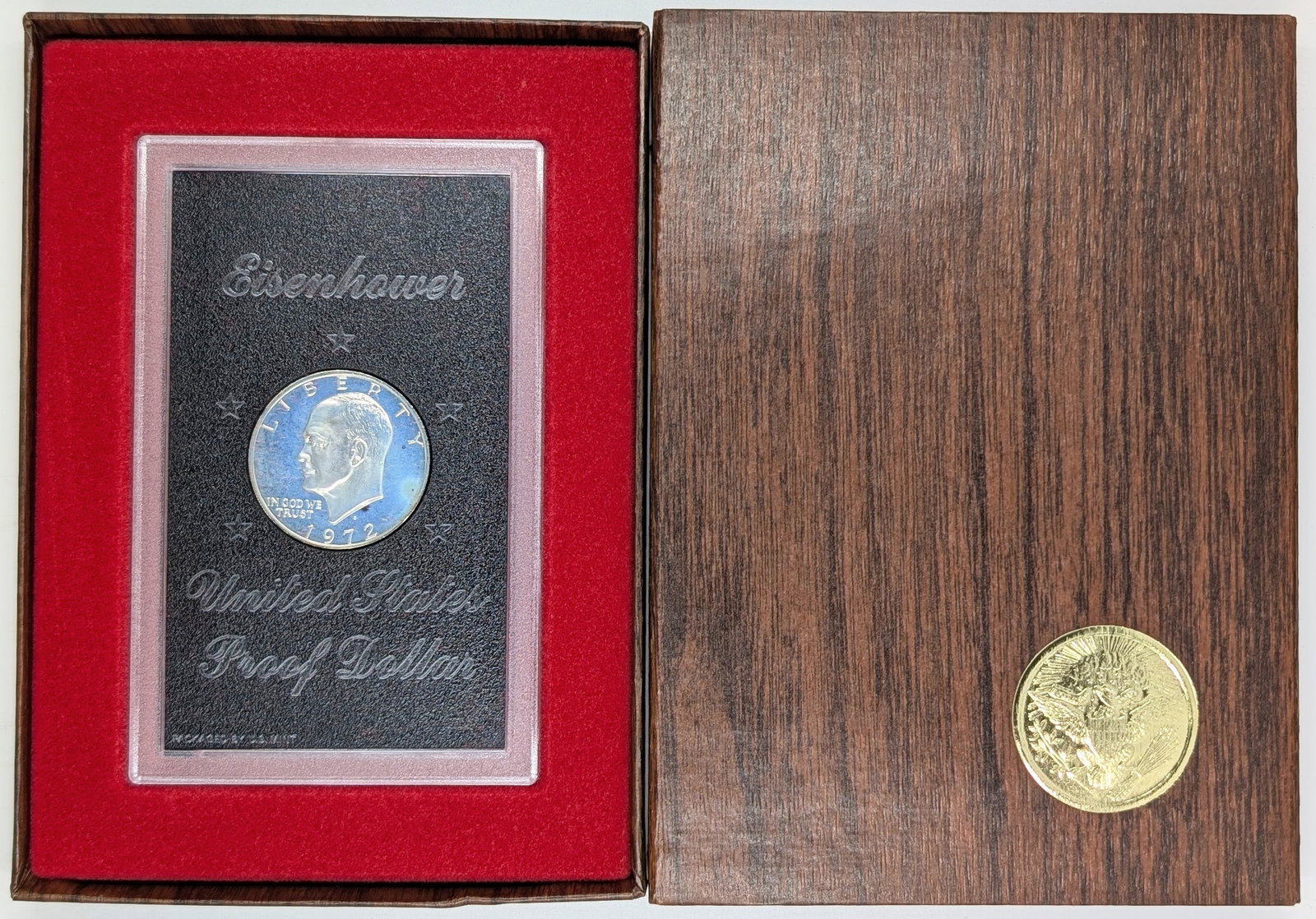 1972-S Eisenhower " Ike" Proof Silver Dollar - Toned: Silver