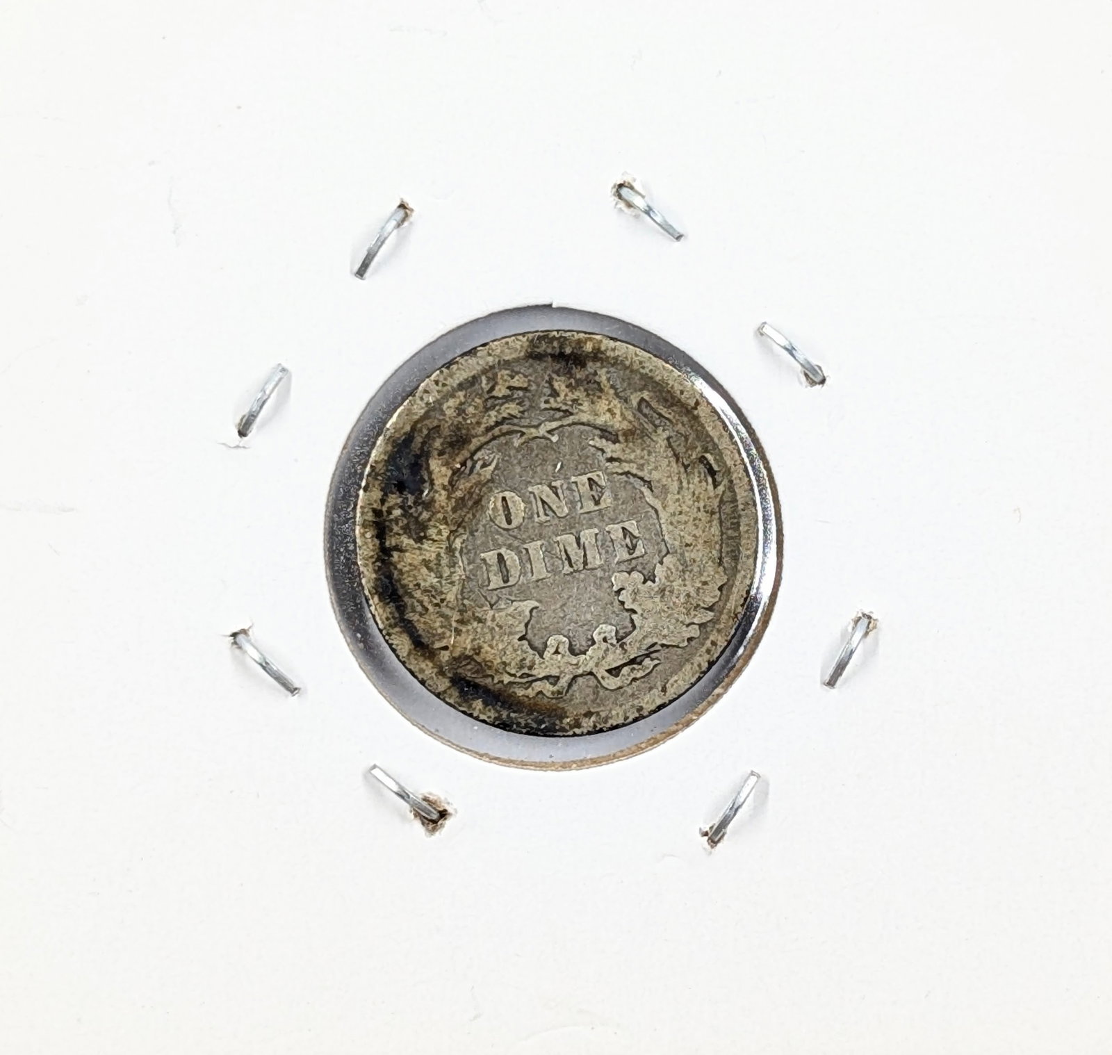 1890 Silver Seated Liberty Dime - 2