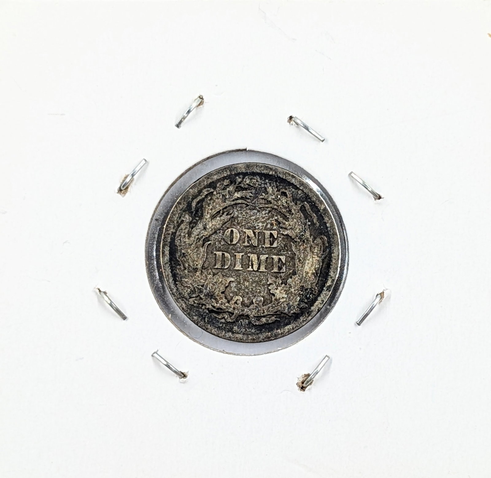 1891 Silver Seated Liberty Dime - 2