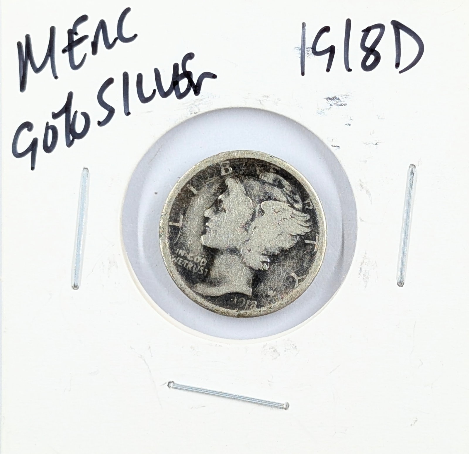1918-D Silver Mercury Dime (1 of 2)