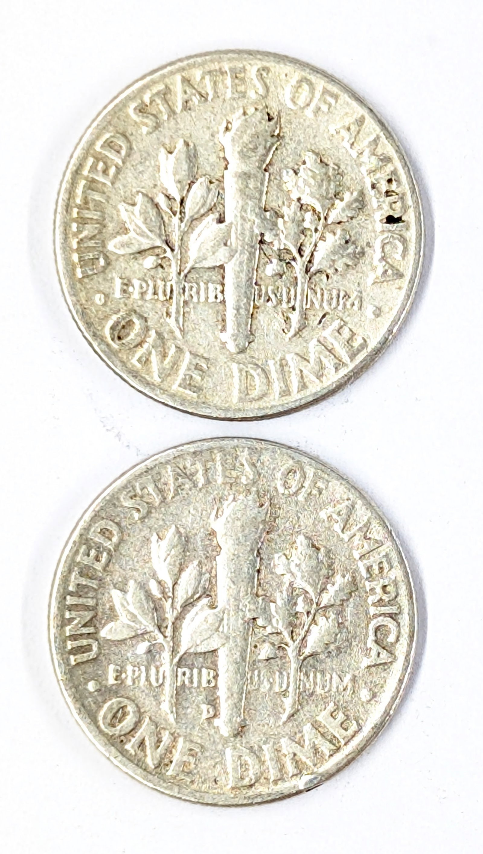 Lot of 2 Silver Roosevelt Dimes - 1957, 1959-D - 2