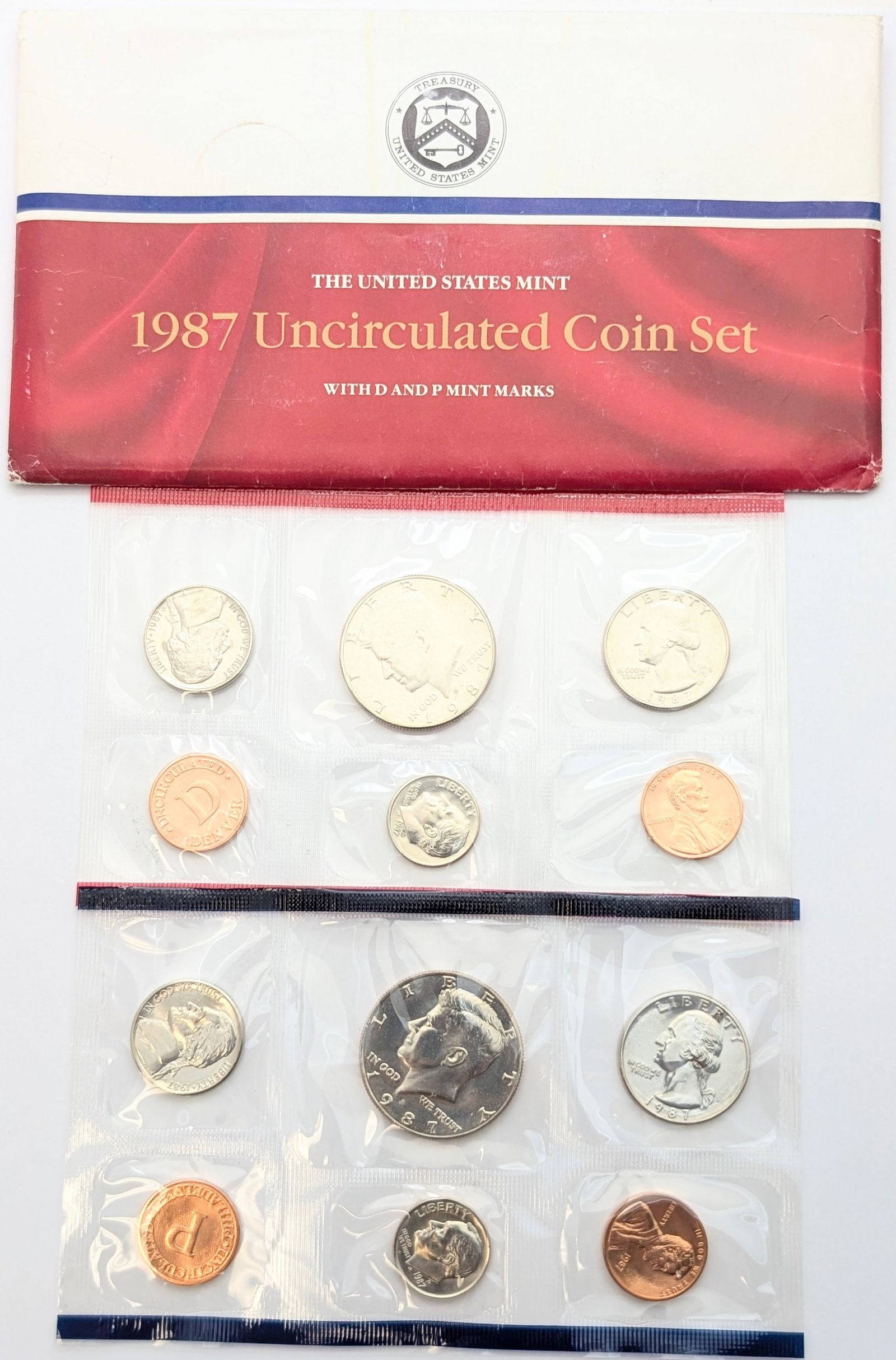 1987 US Mint Uncirculated Coin Set: Coin