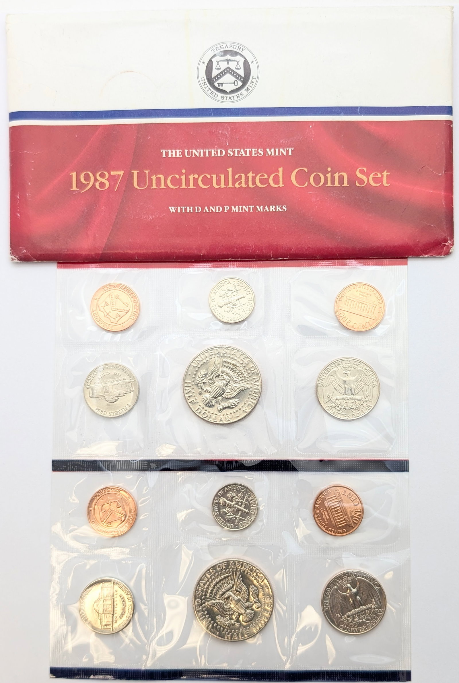 1987 US Mint Uncirculated Coin Set - 2