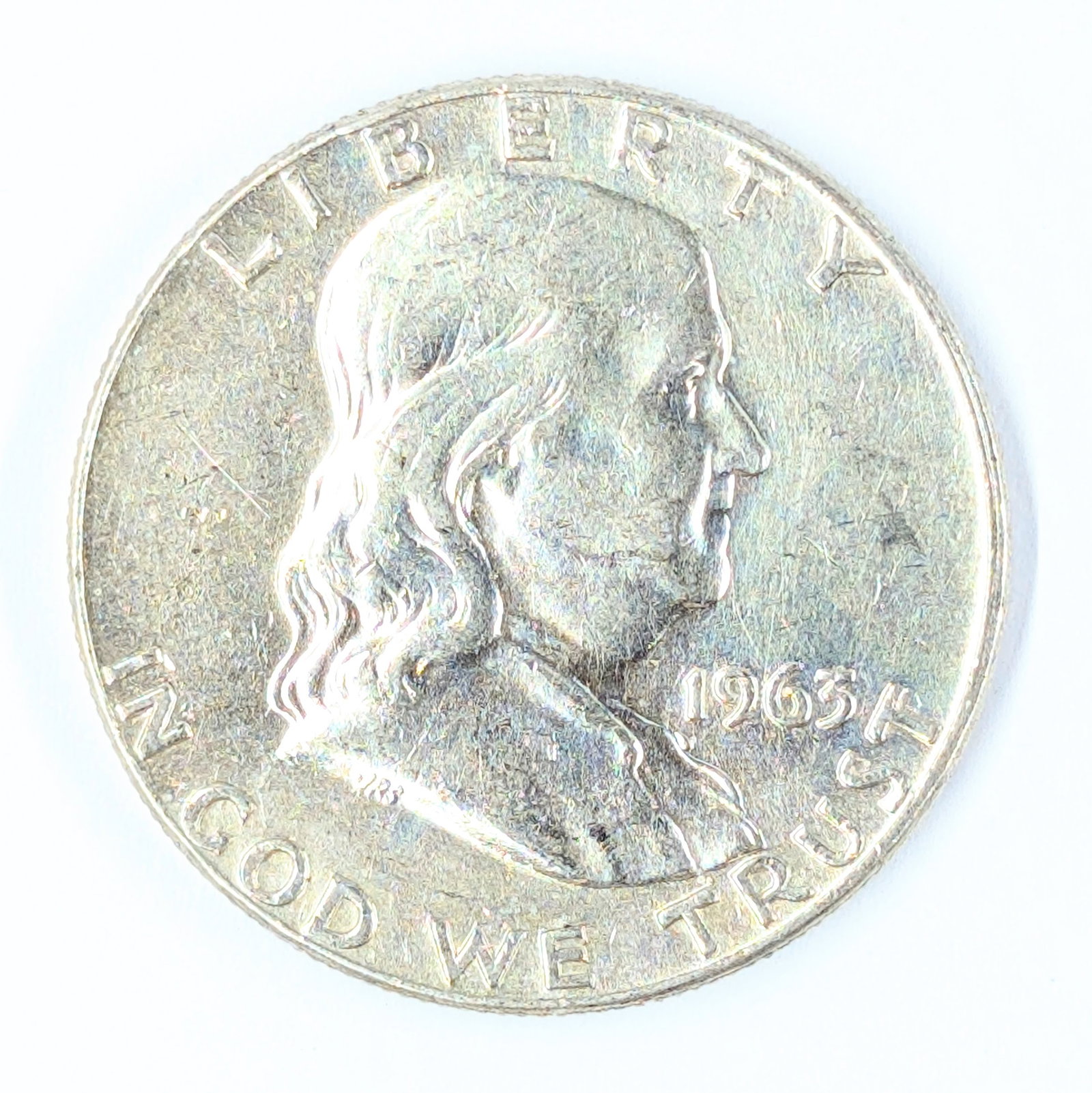 1963-D Silver Franklin Half Dollar: Silver