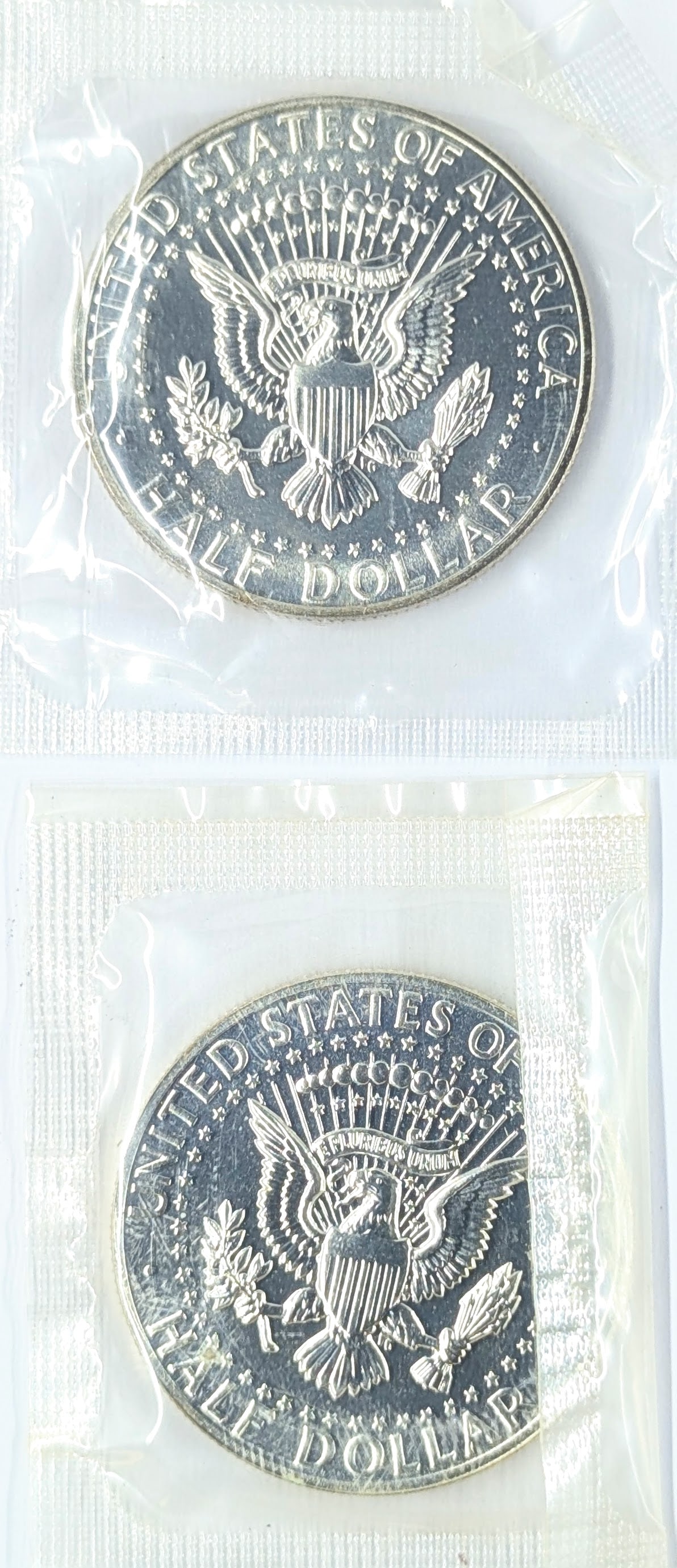 Lot of 2 Silver 1964 John F Kennedy Half Dollars - Uncirculated - 2