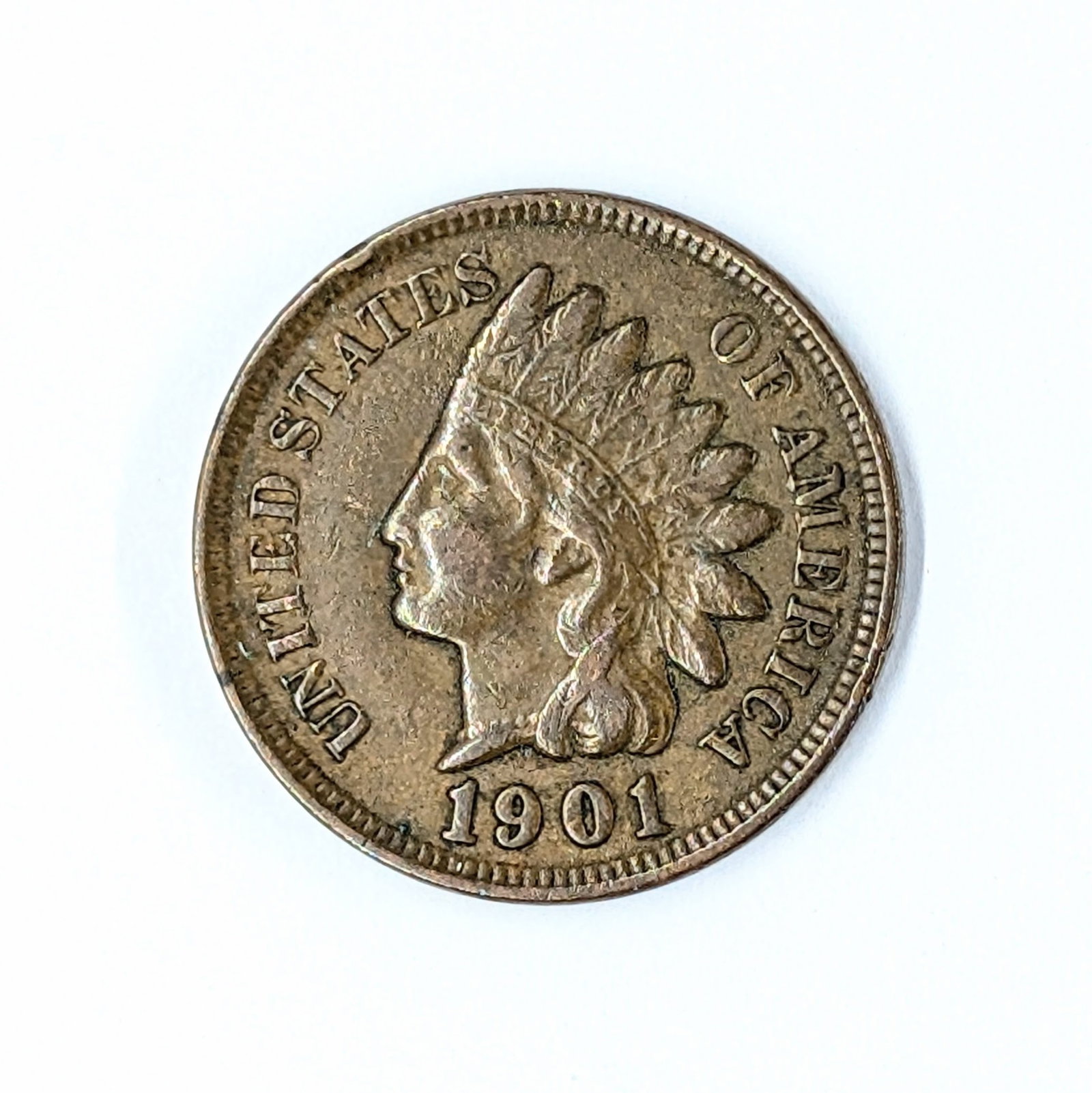1901 Indian Head Cent - Full 'Liberty' (1 of 2)