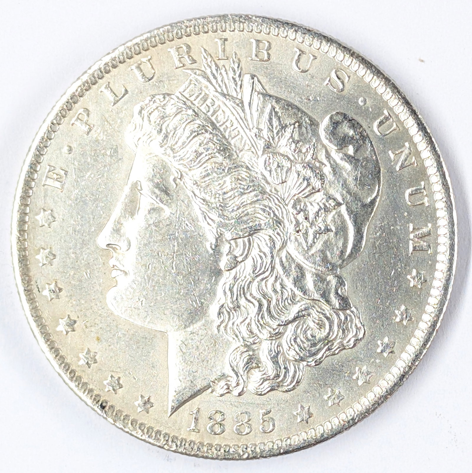 1885-O Morgan Silver Dollar - AU (1 of 2)