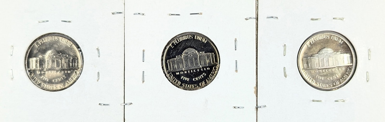 Lot of 3 Proof Jefferson Nickels - 1967, 1976-S, 1978-S - 2