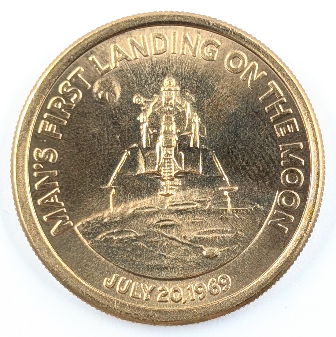 Apollo 11 Man's First Landing on the Moon Commemorative Token (1 of 2)