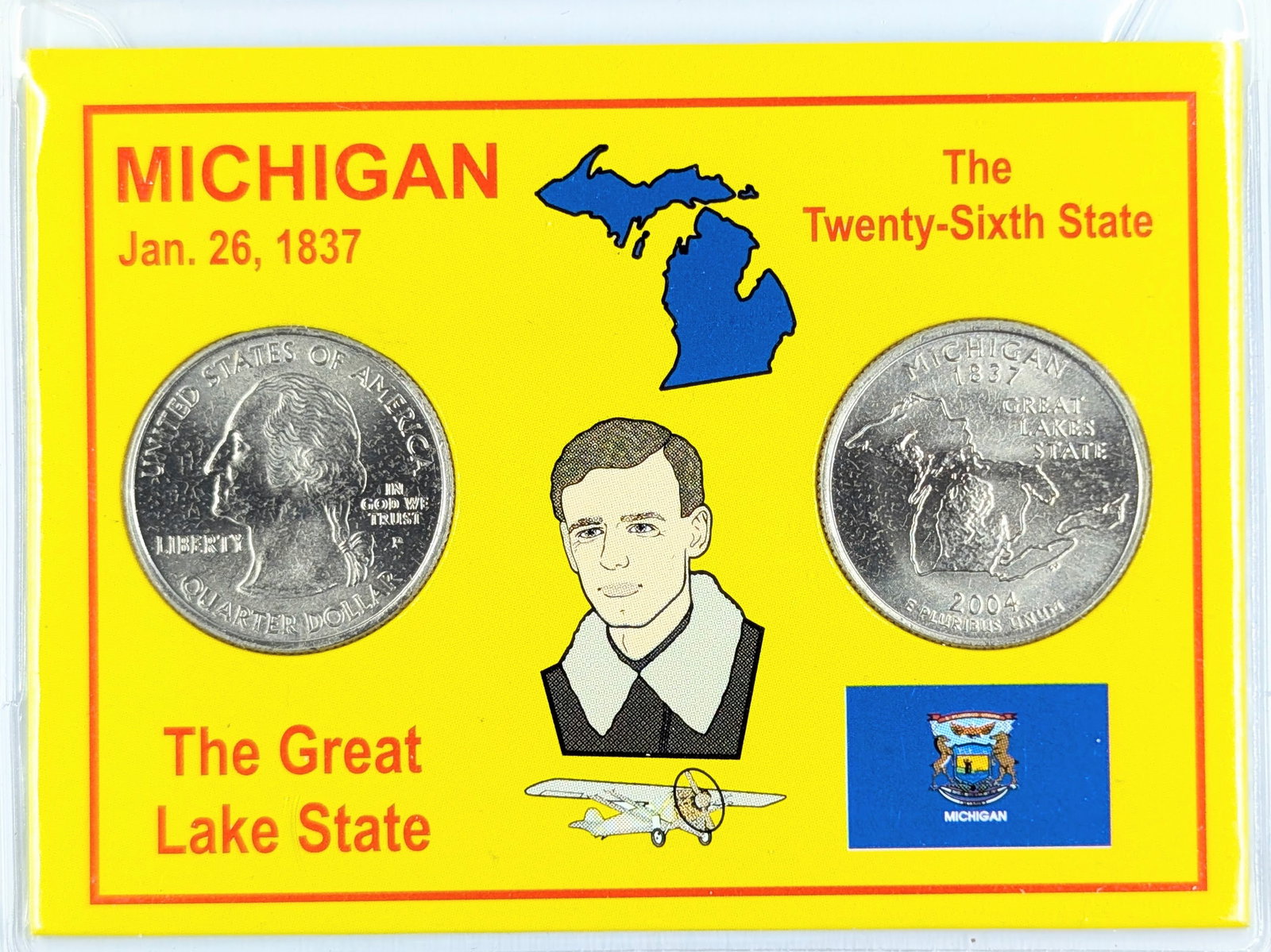 2004 P/D Michigan State Quarter Set: Coin