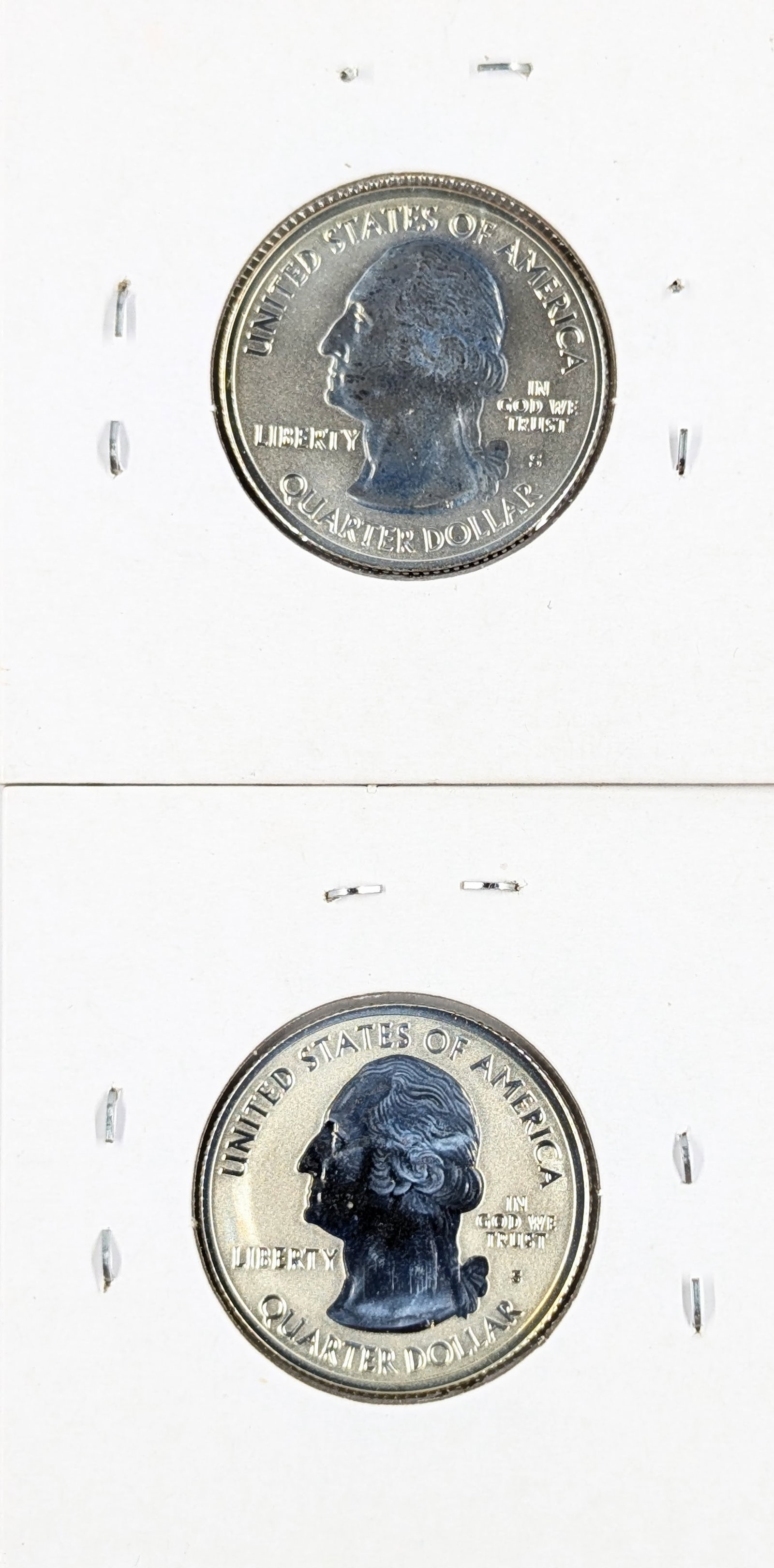 Lot of 2 Silver Proof America the Beautiful Quarters - Cumberland Island & Voyageurs - 2