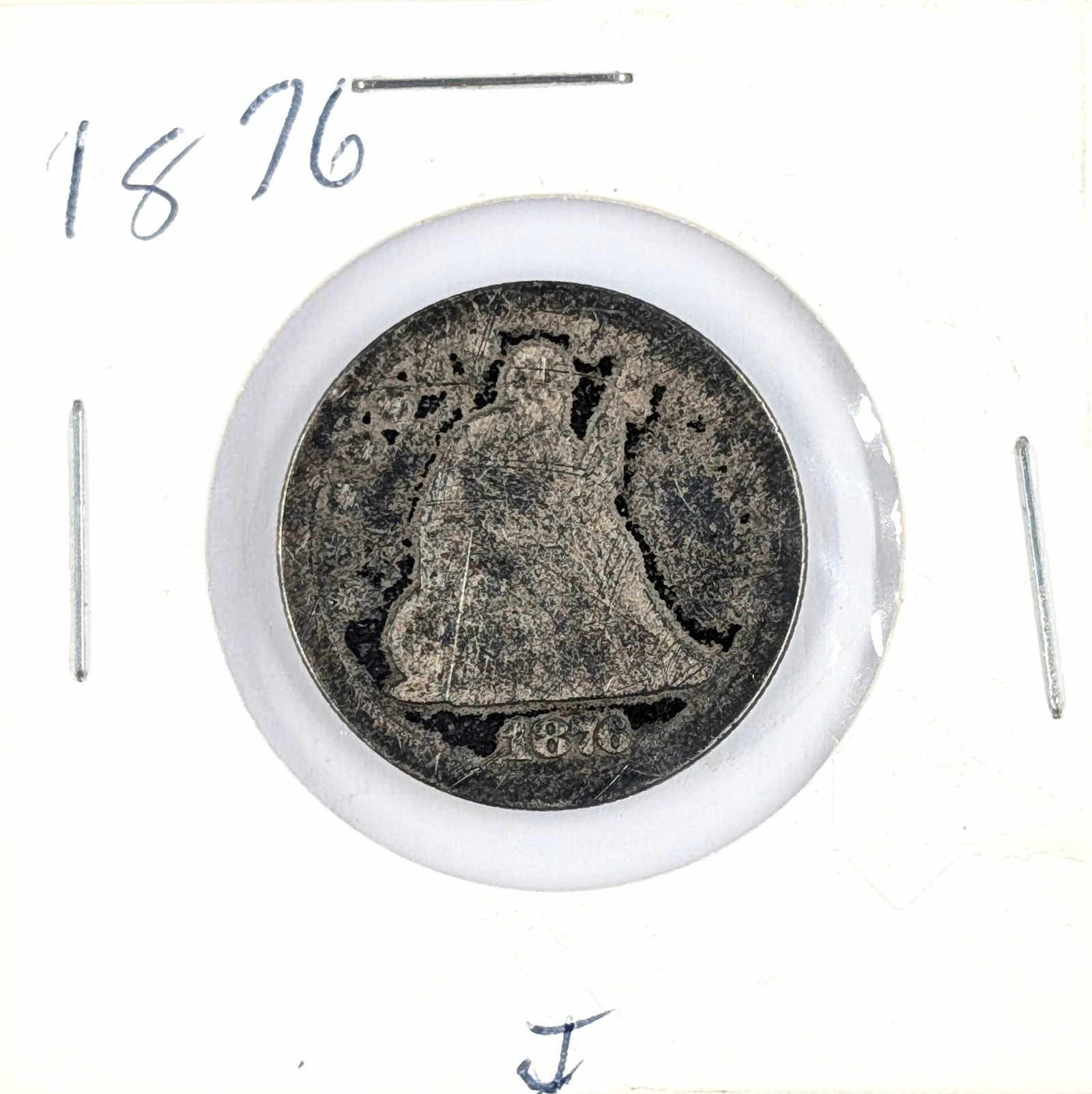 1876 Silver Liberty Seated Quarter: Silver