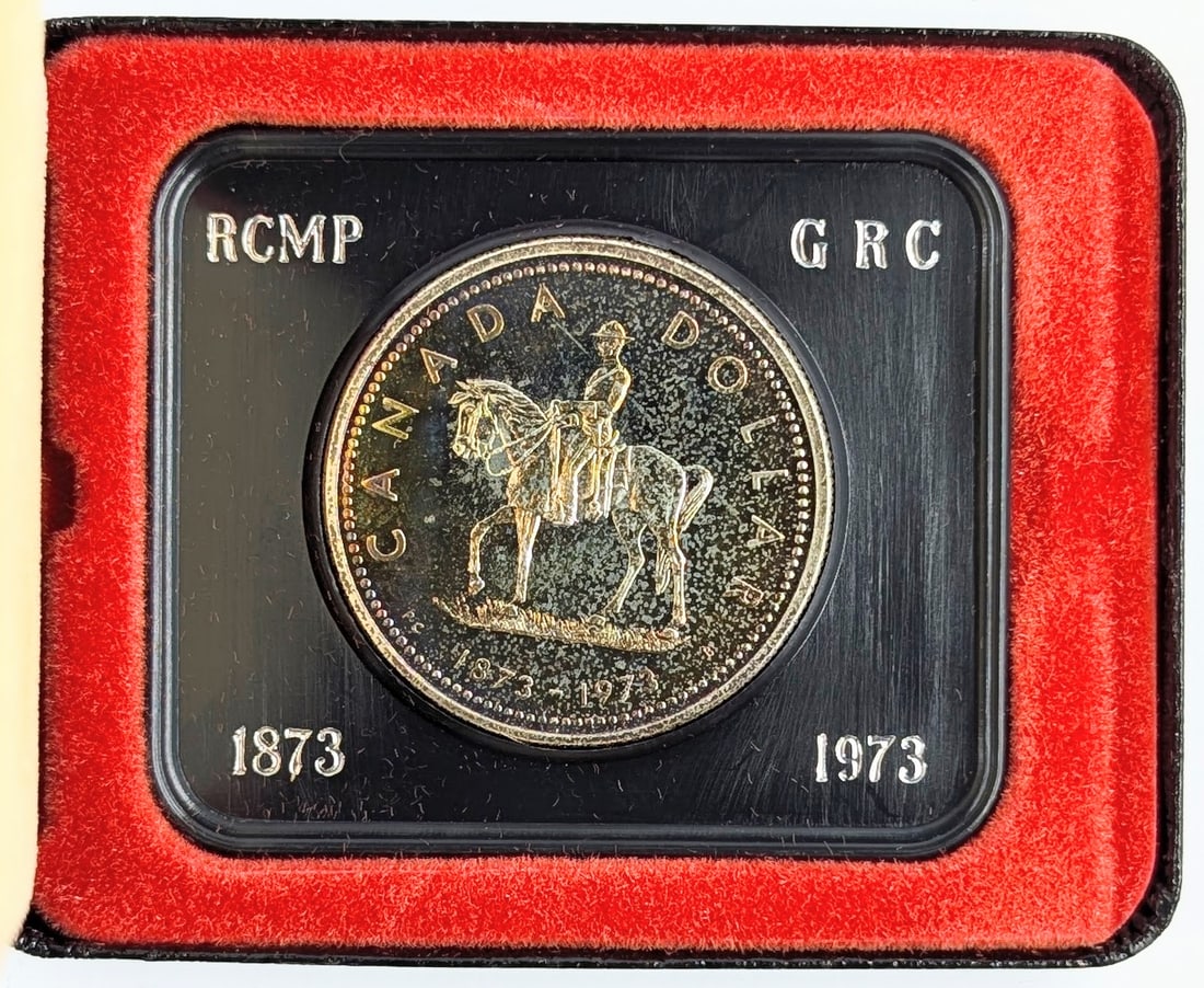 1973 Silver Canadian Dollar - Toned: 50% Silver