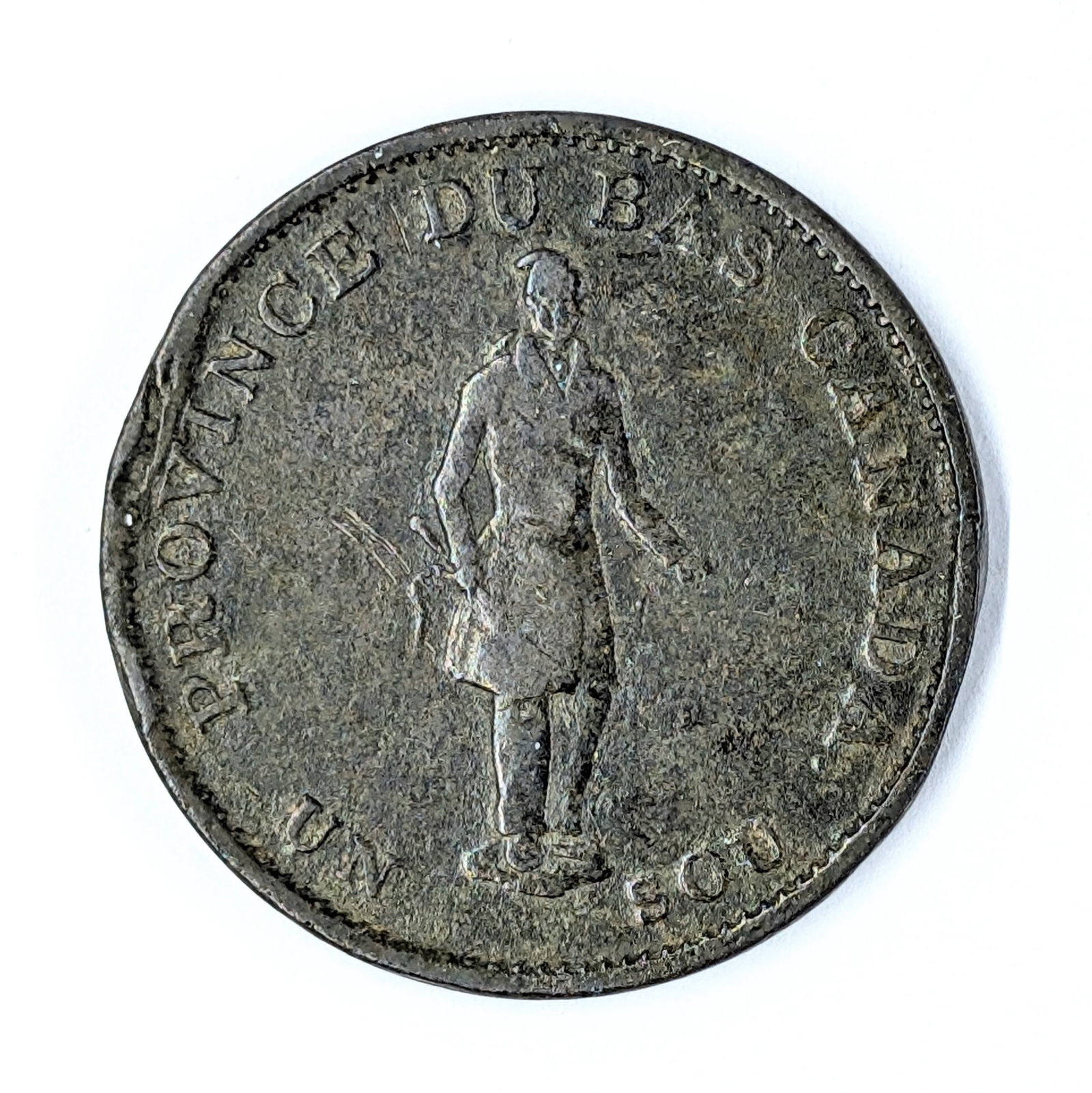 1837 Canadian 1/2 Penny: Coin