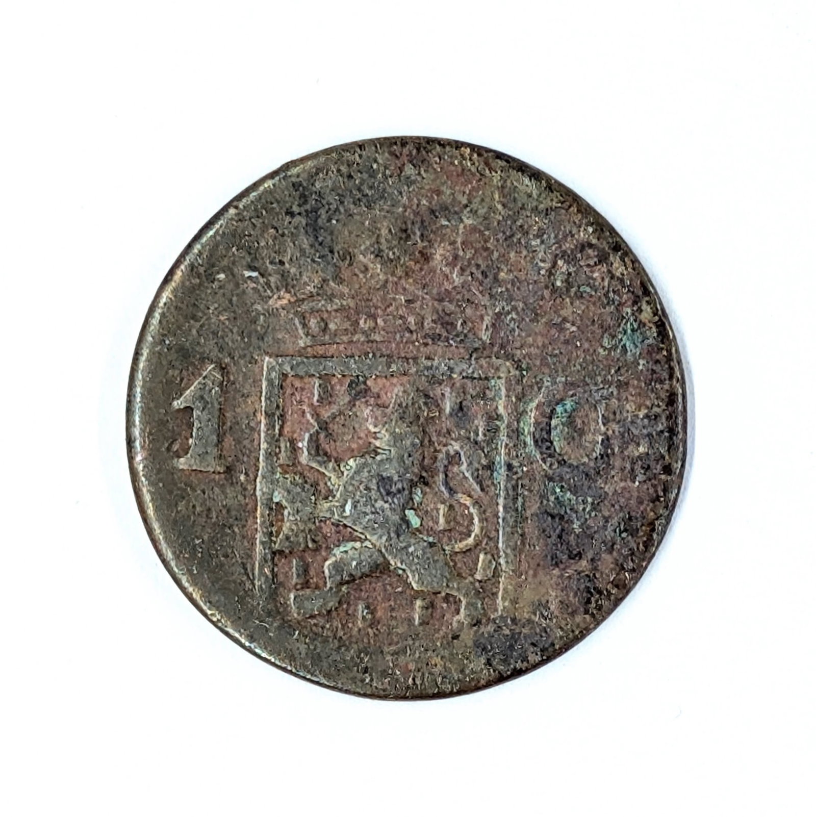 1838 Netherlands East Indies 1 Cent/Duit (1 of 2)