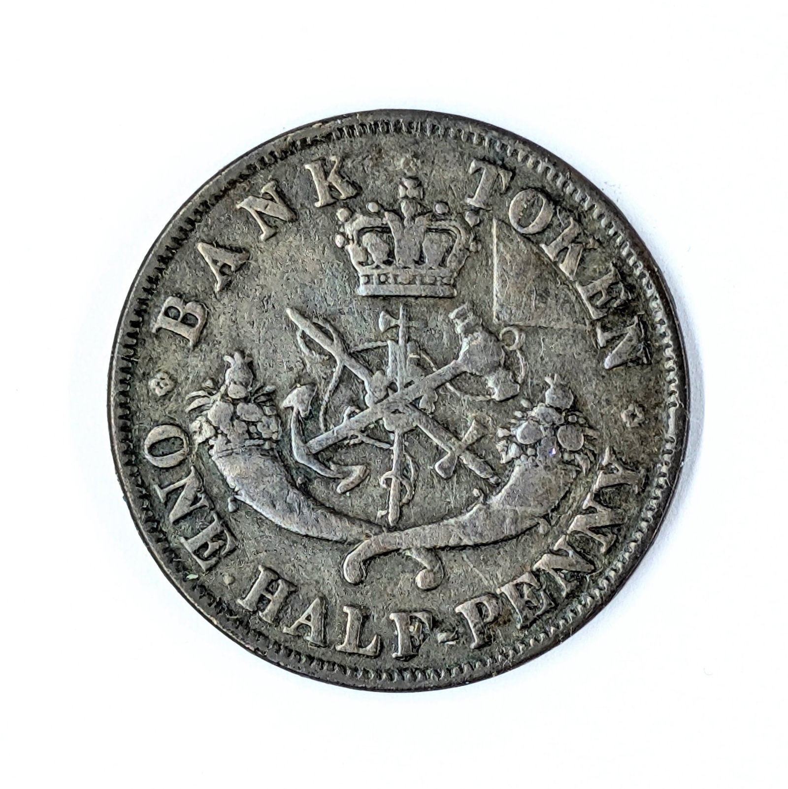 1852 Canadian 1/2 Penny: Coin