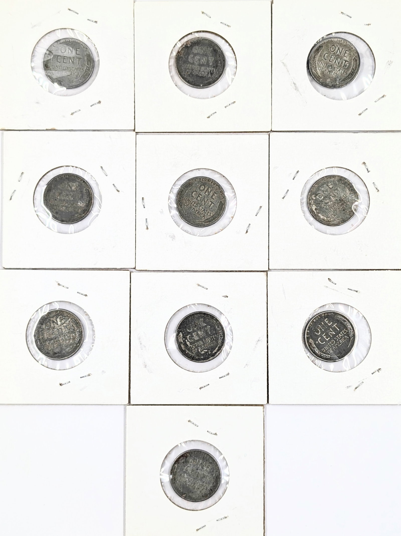 Lot of 10 - 1943 Steel Lincoln Cents - 2