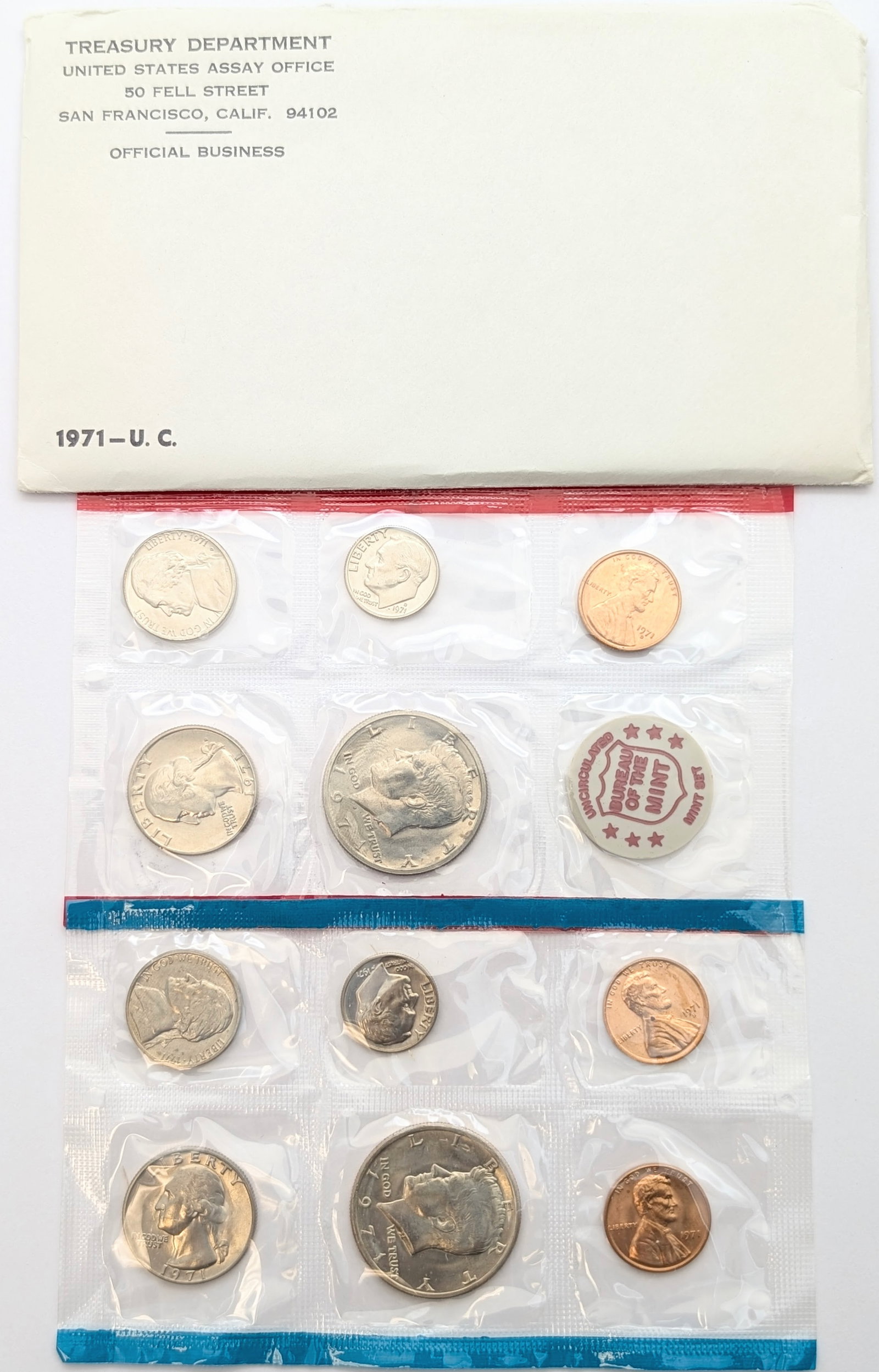 1971 US Mint Uncirculated Coin Set (1 of 2)