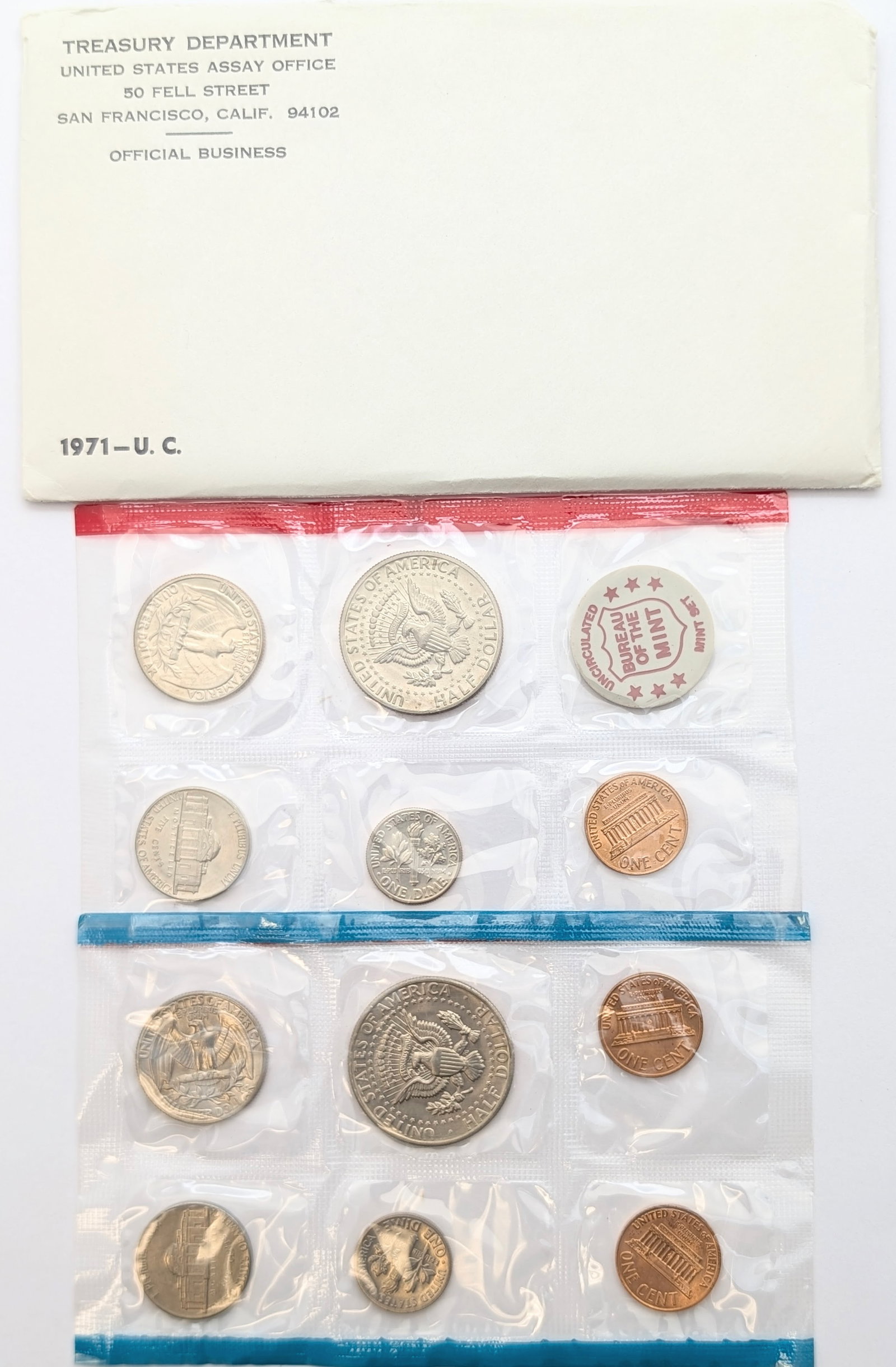 1971 US Mint Uncirculated Coin Set - 2