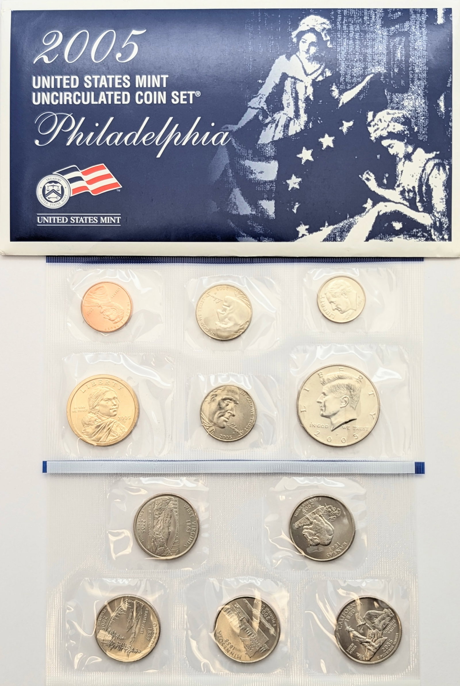 2005-P US Mint Uncirculated Coin Set: Coin