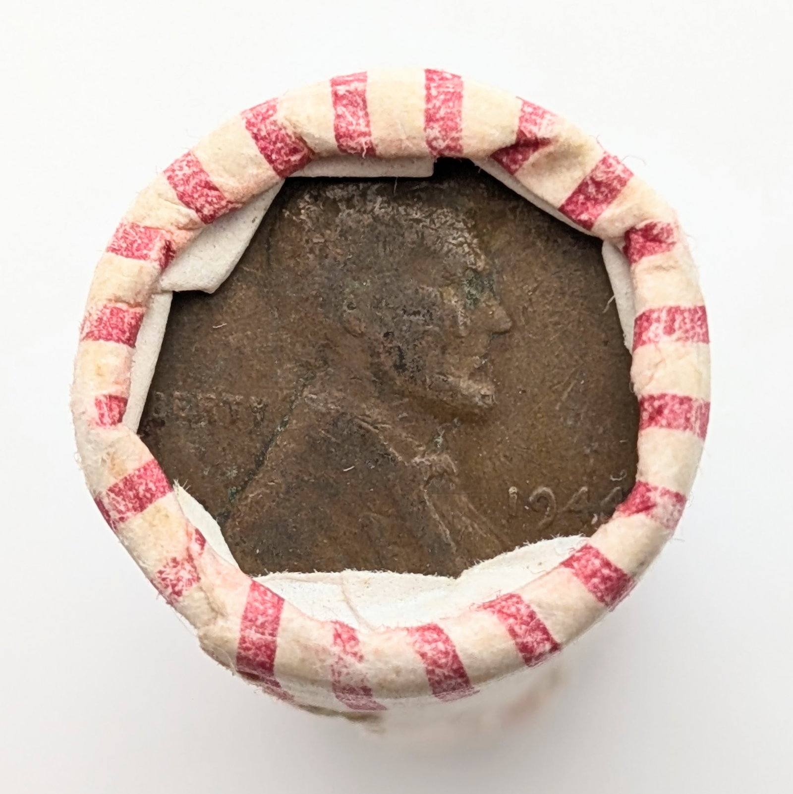 Original Bank Roll of 50 Wheat Cents - 1940s-1950s - 2